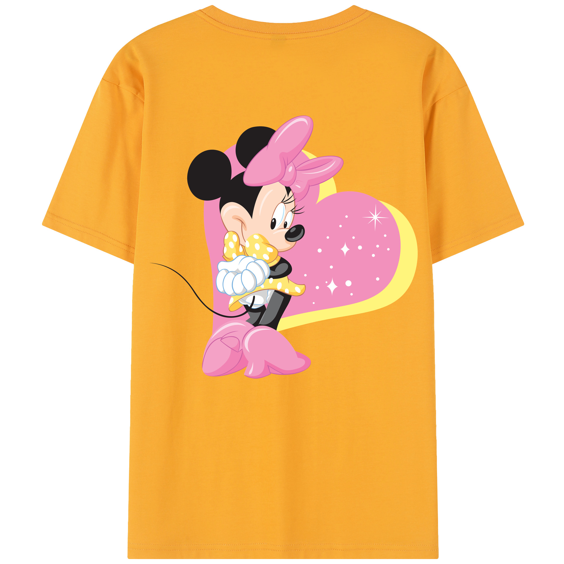 （画像用） ミッキーマウス Mickey Mouse レディース半袖Tシャツ(バックプリント)