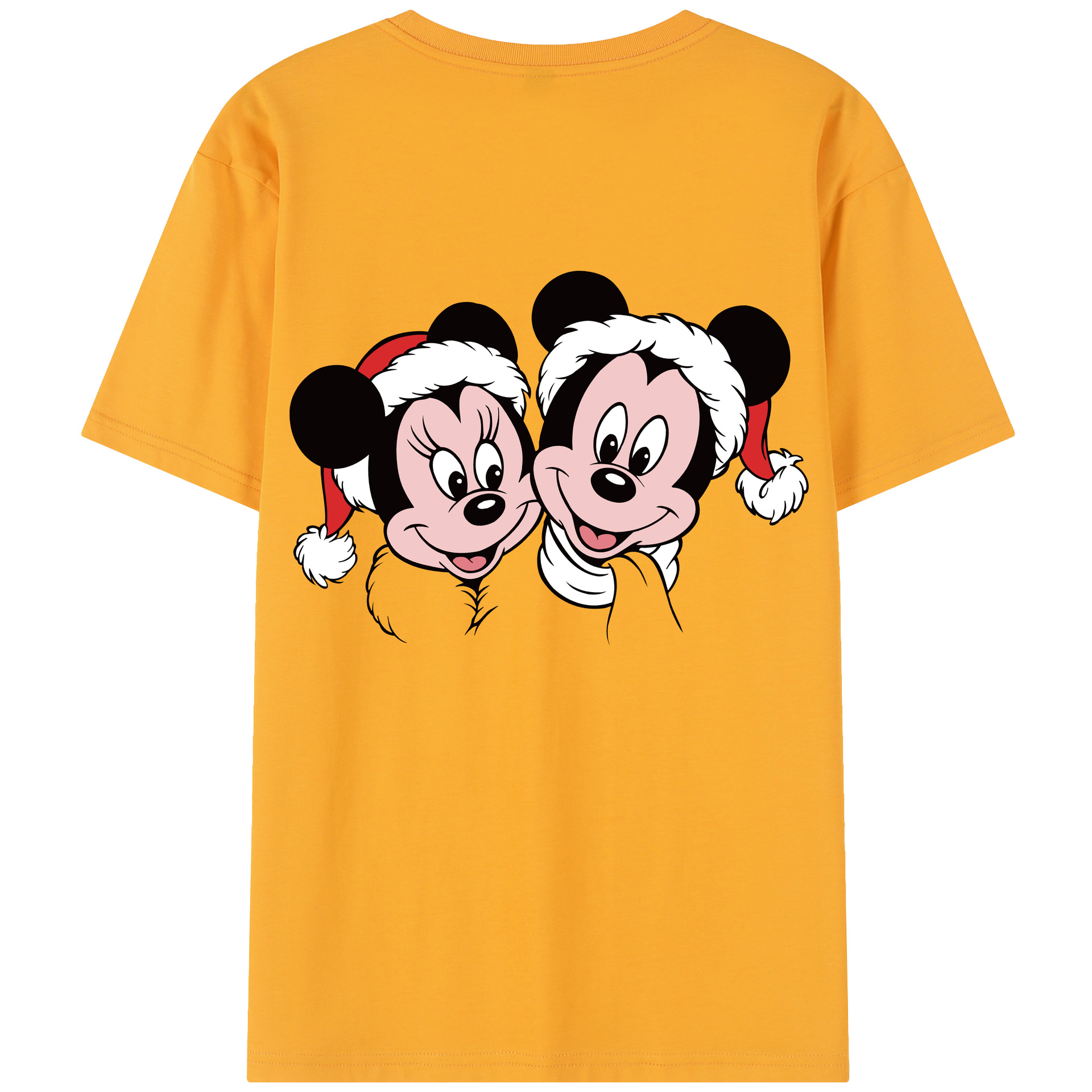 （画像用） ミッキーマウス Mickey Mouse レディース半袖Tシャツ(バックプリント)