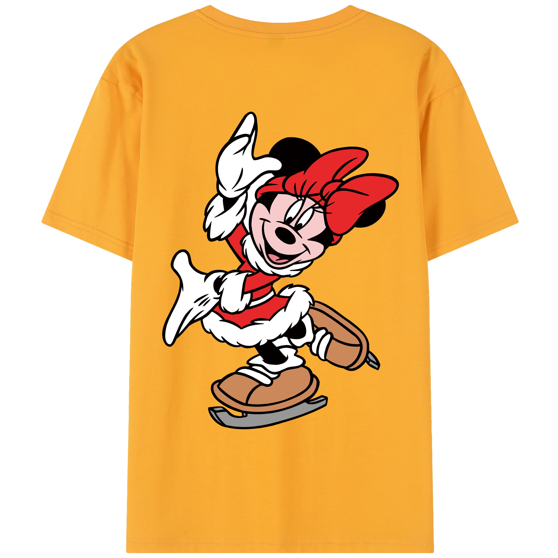 （画像用） ミッキーマウス Mickey Mouse レディース半袖Tシャツ(バックプリント)
