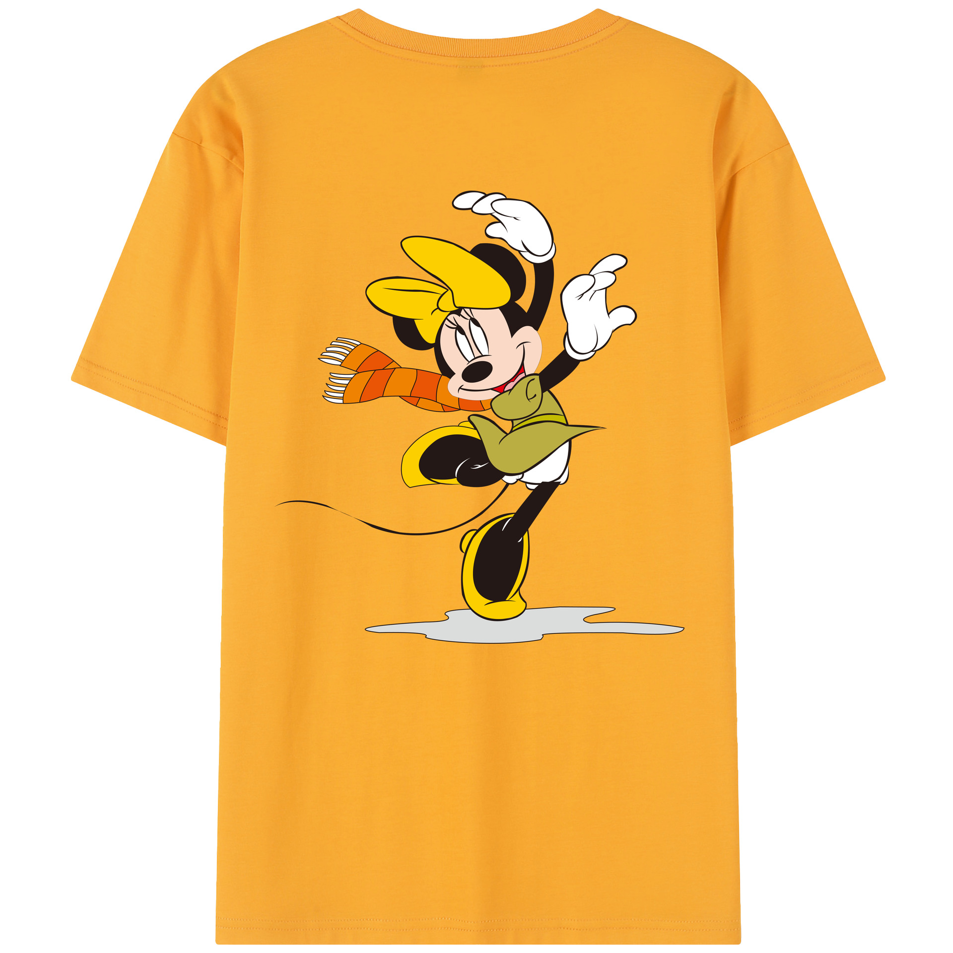 （画像用） ミッキーマウス Mickey Mouse レディース半袖Tシャツ(バックプリント)
