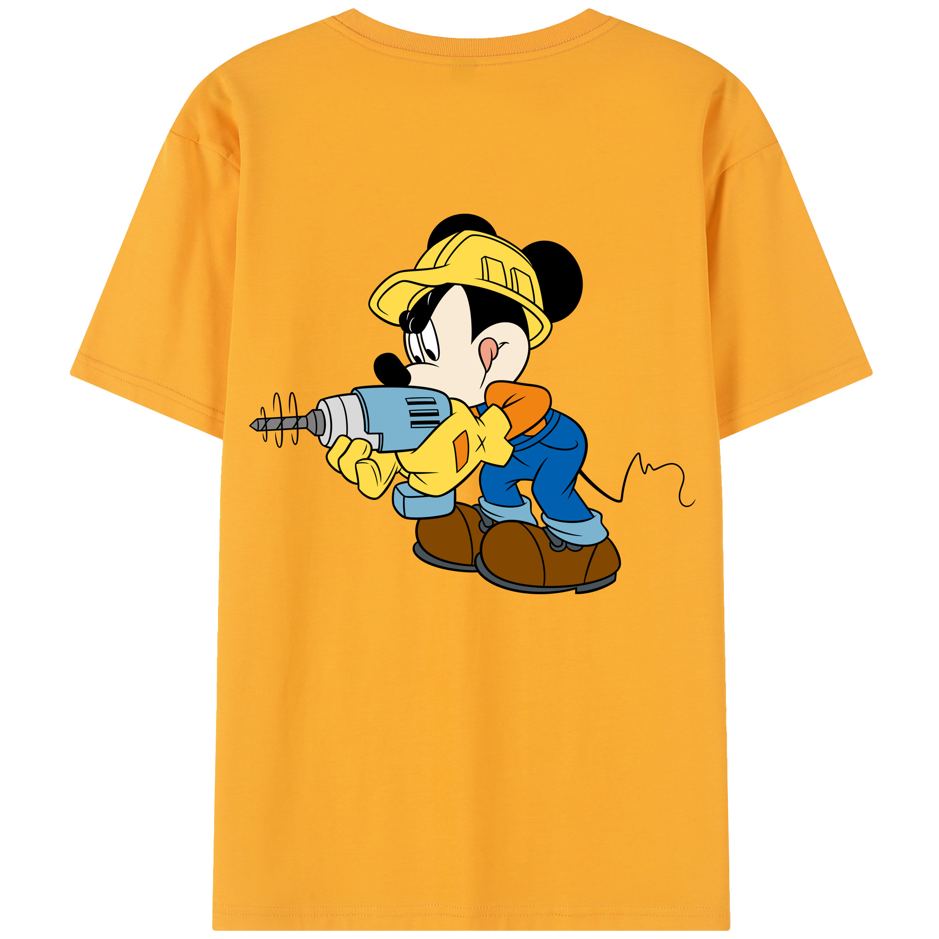 （画像用） ミッキーマウス Mickey Mouse レディース半袖Tシャツ(バックプリント)