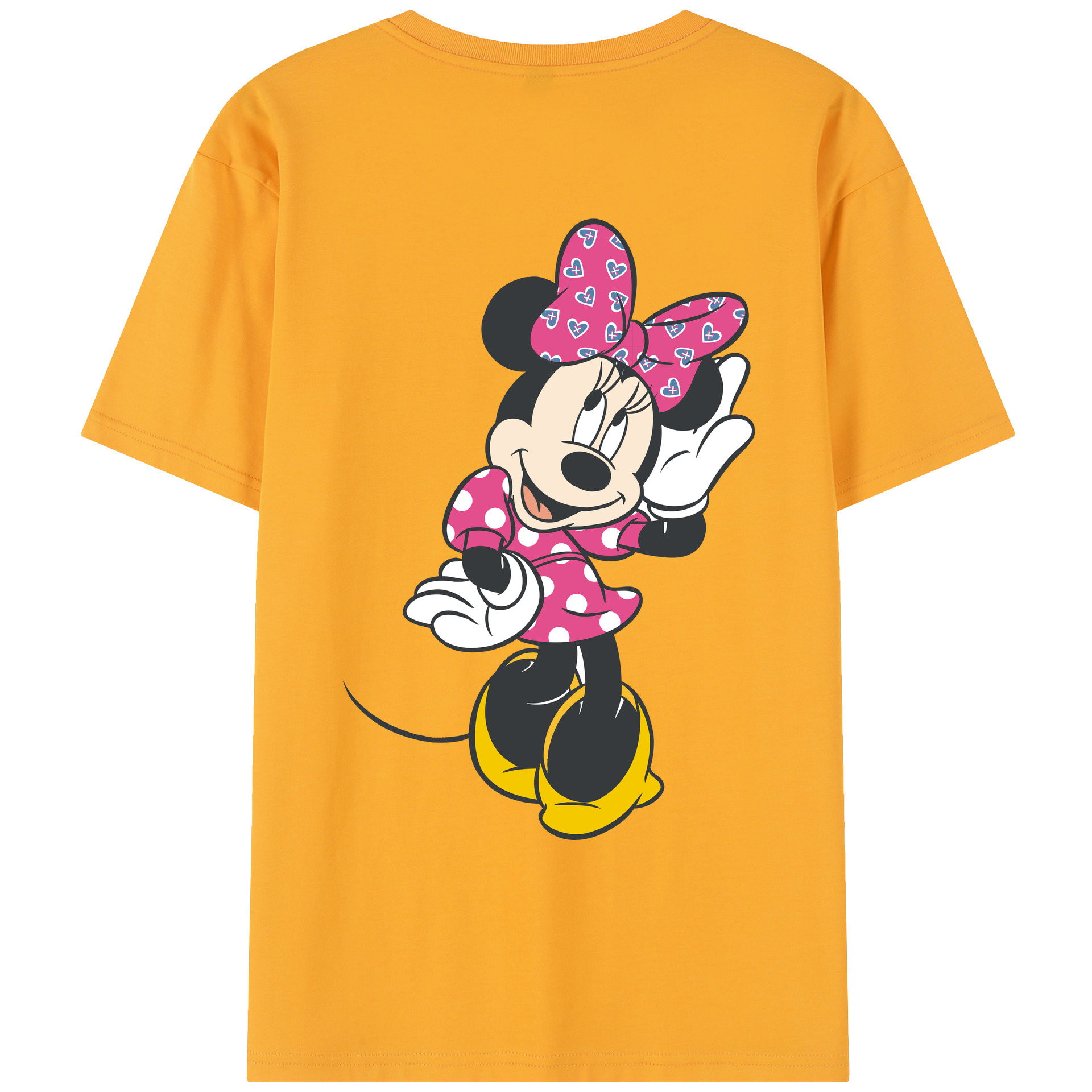 （画像用） ミッキーマウス Mickey Mouse レディース半袖Tシャツ(バックプリント)