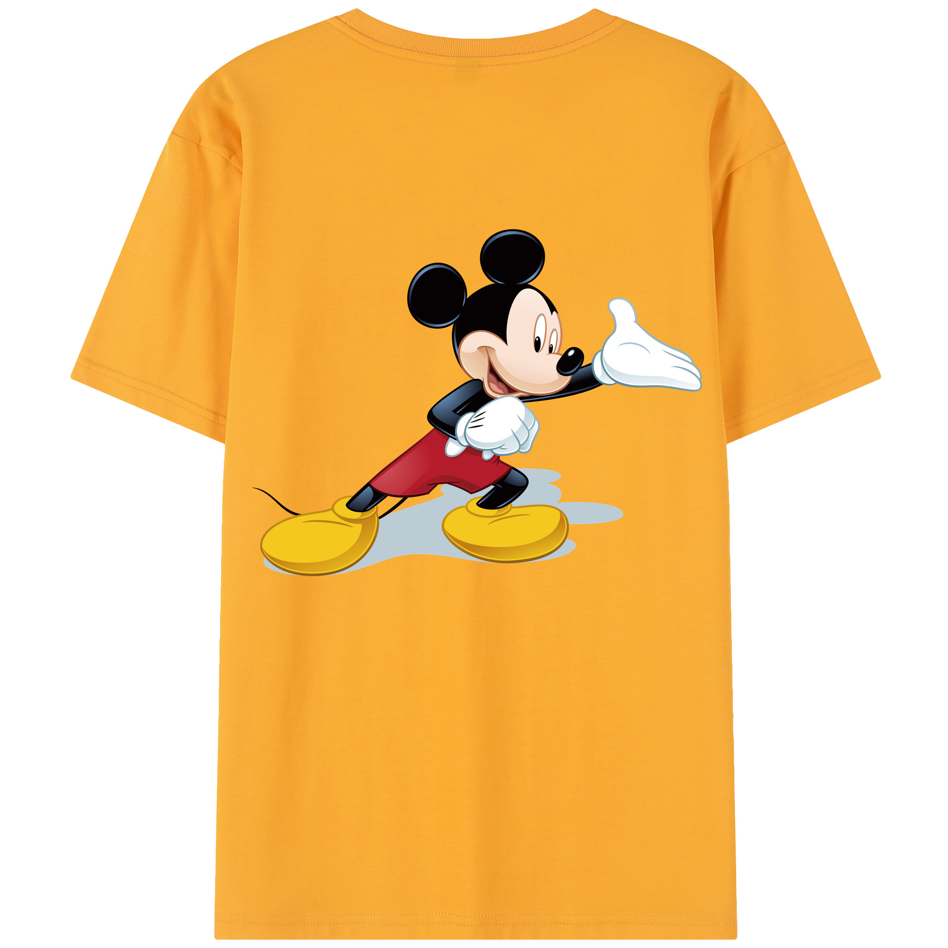 （画像用） ミッキーマウス Mickey Mouse レディース半袖Tシャツ(バックプリント)
