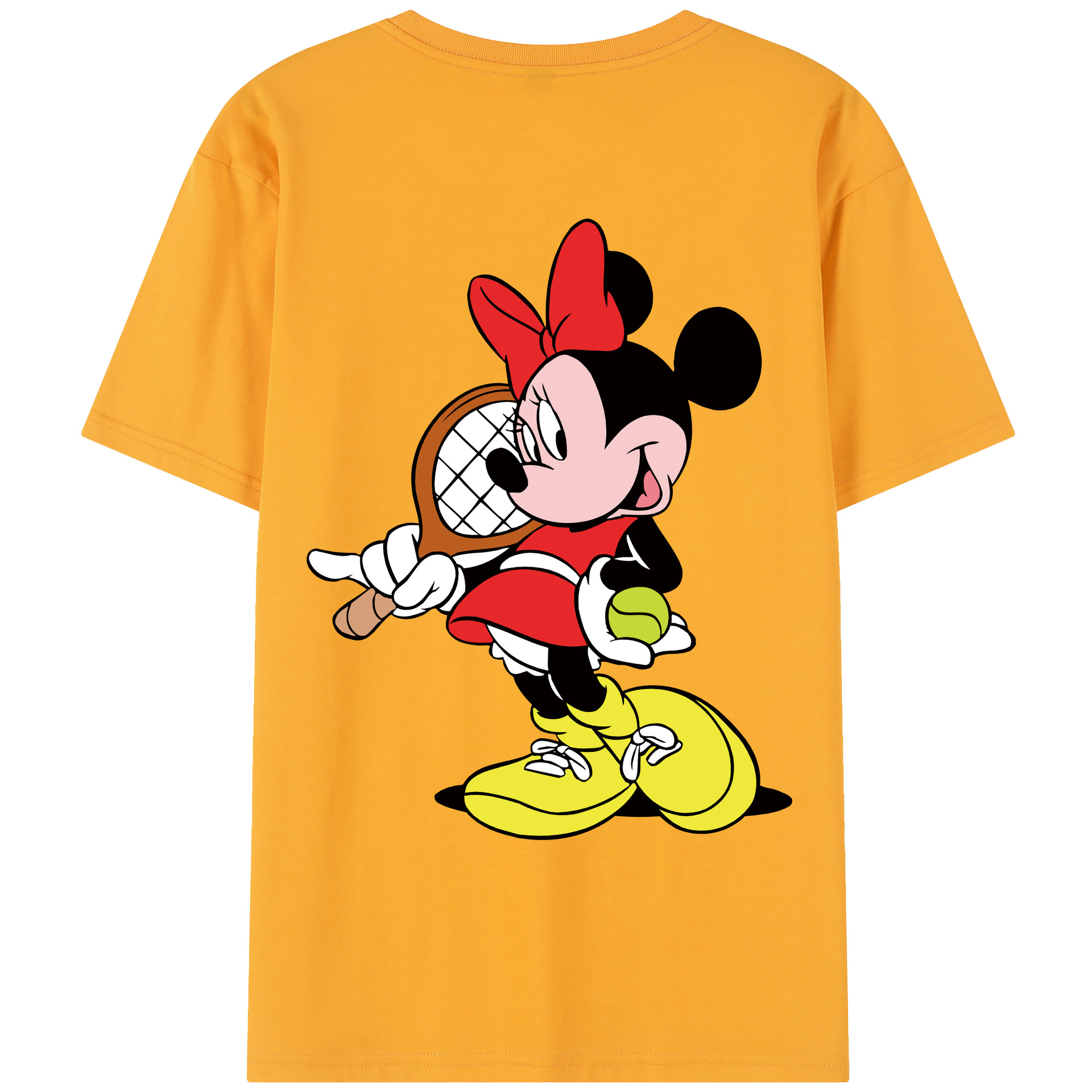 （画像用） ミッキーマウス Mickey Mouse レディース半袖Tシャツ(バックプリント)