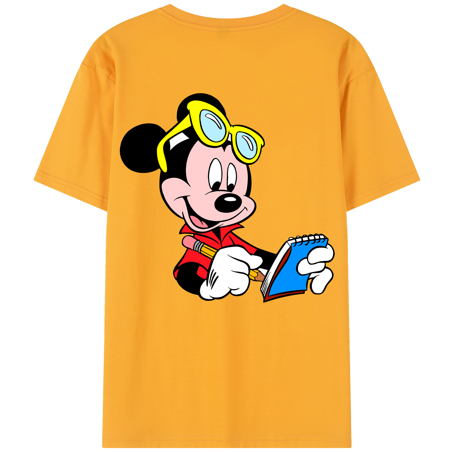 （画像用） ミッキーマウス Mickey Mouse レディース半袖Tシャツ(バックプリント)