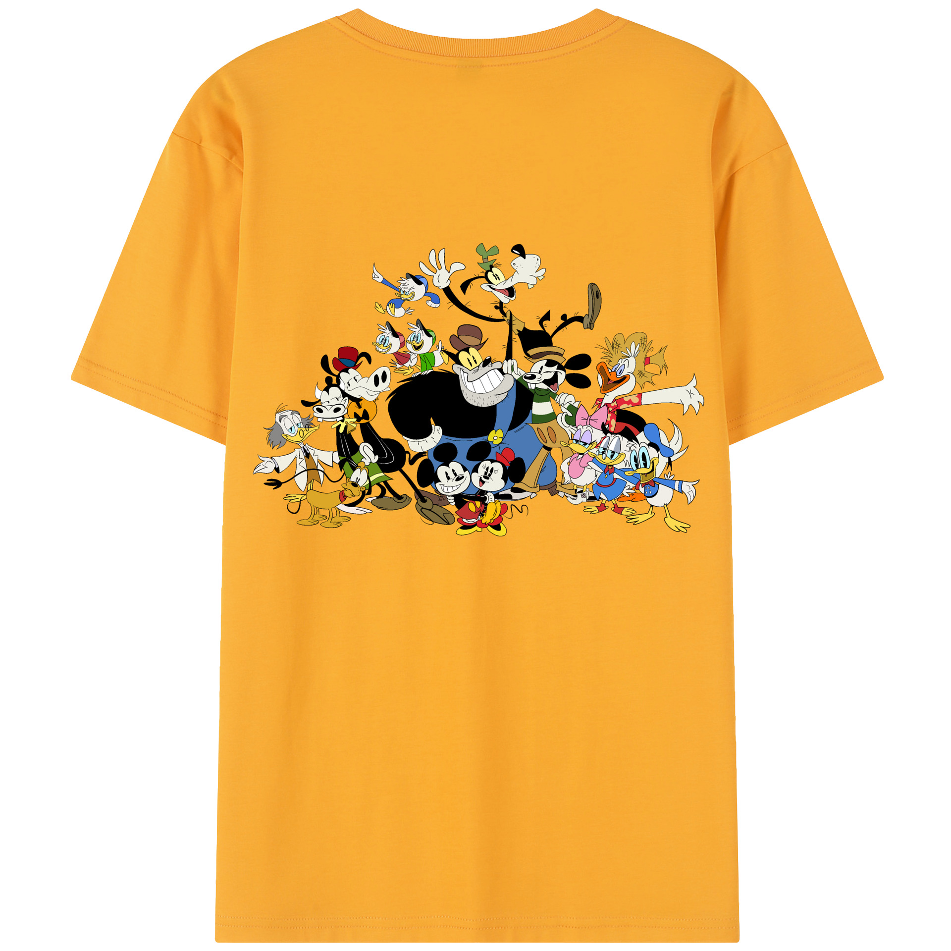 （画像用） ミッキーマウス Mickey Mouse レディース半袖Tシャツ(バックプリント)