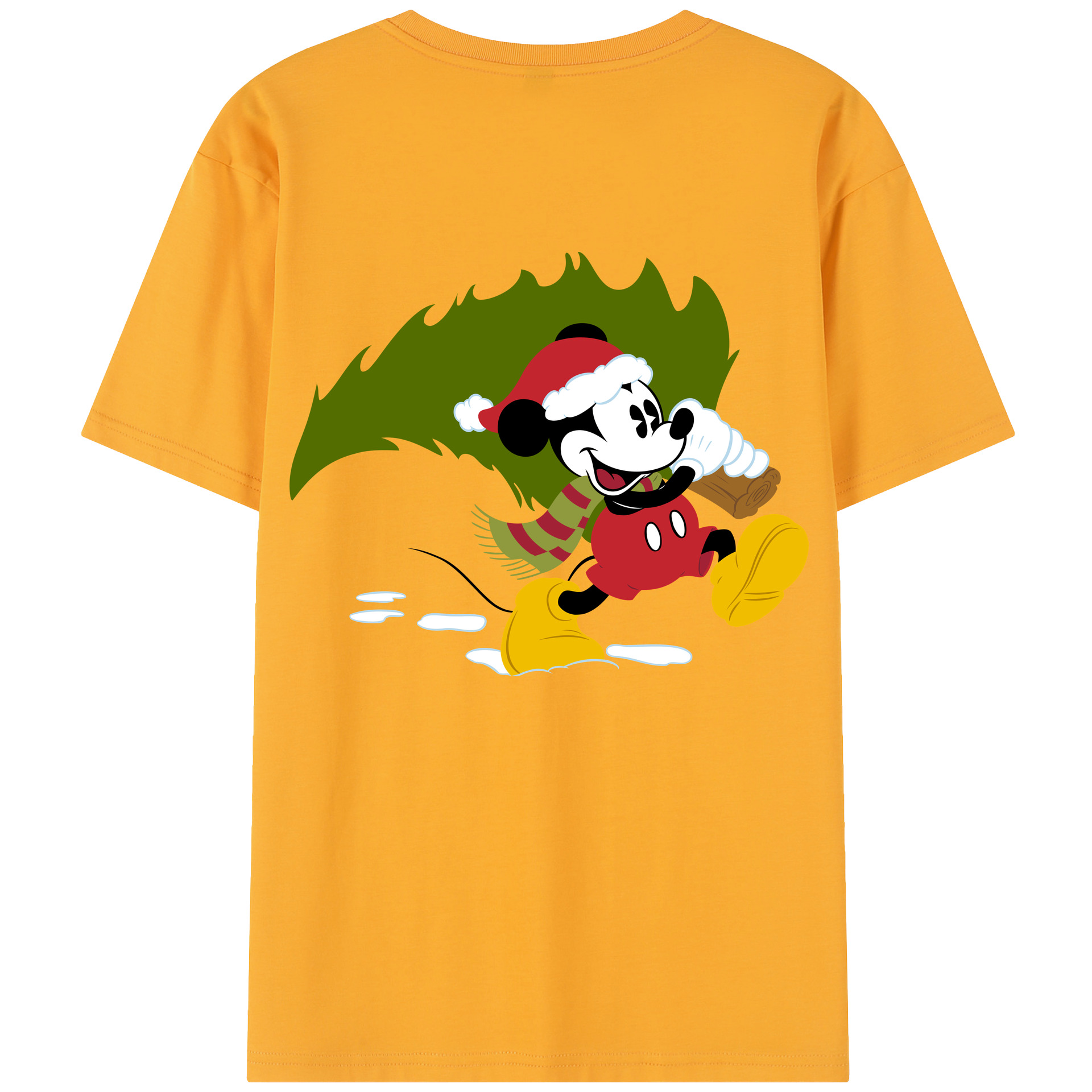 （画像用） ミッキーマウス Mickey Mouse レディース半袖Tシャツ(バックプリント)