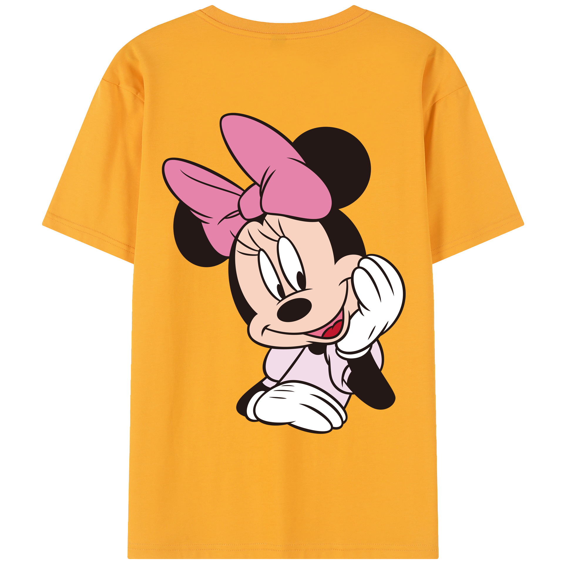（画像用） ミッキーマウス Mickey Mouse レディース半袖Tシャツ(バックプリント)