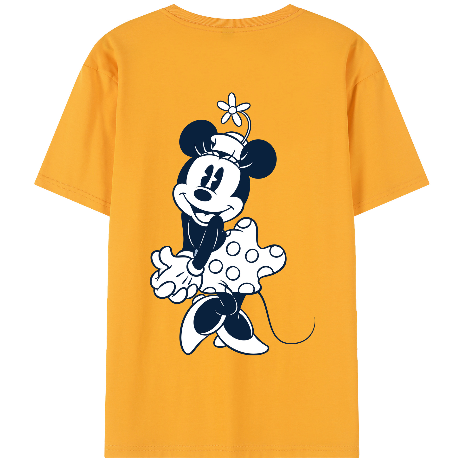 （画像用） ミッキーマウス Mickey Mouse レディース半袖Tシャツ(バックプリント)