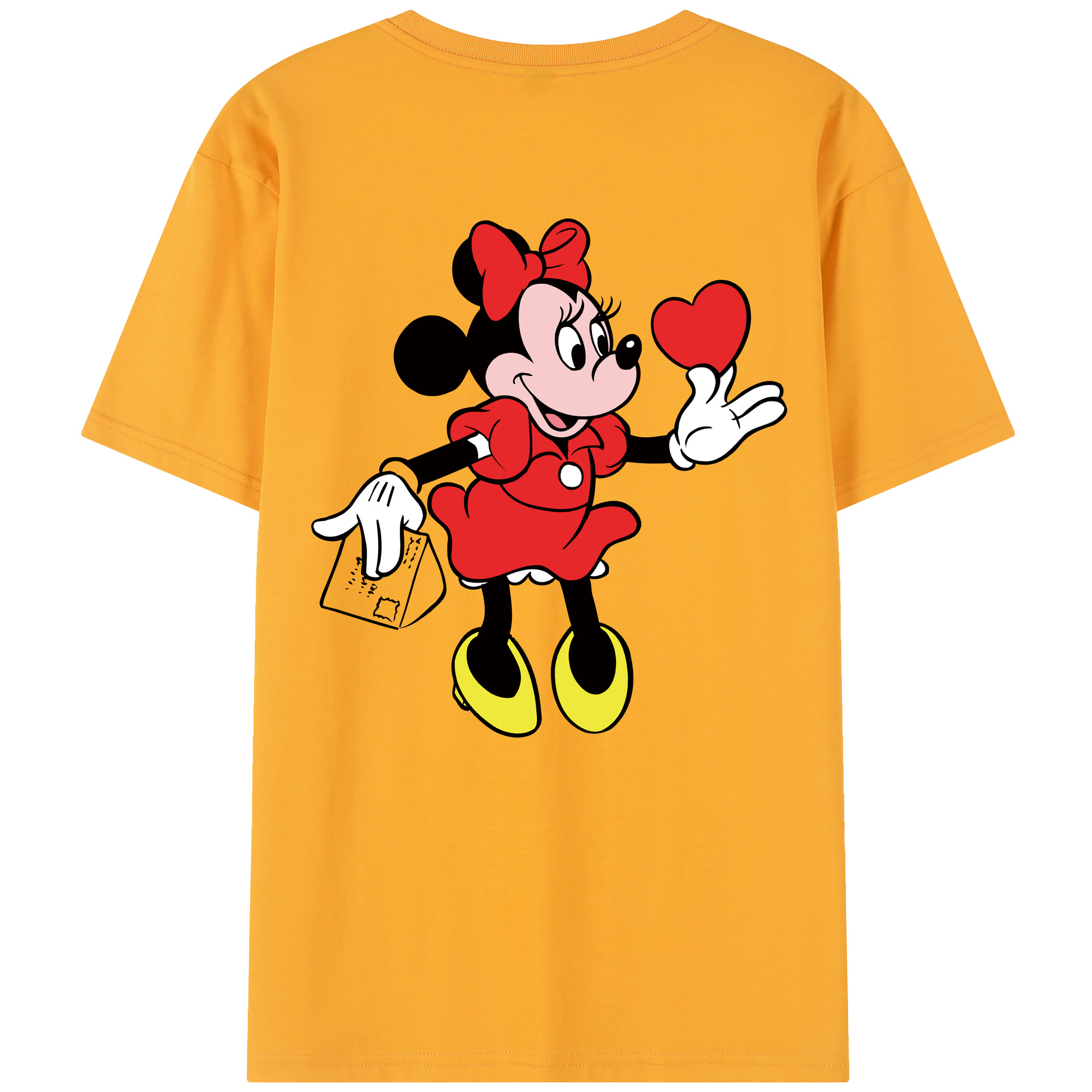 （画像用） ミッキーマウス Mickey Mouse レディース半袖Tシャツ(バックプリント)