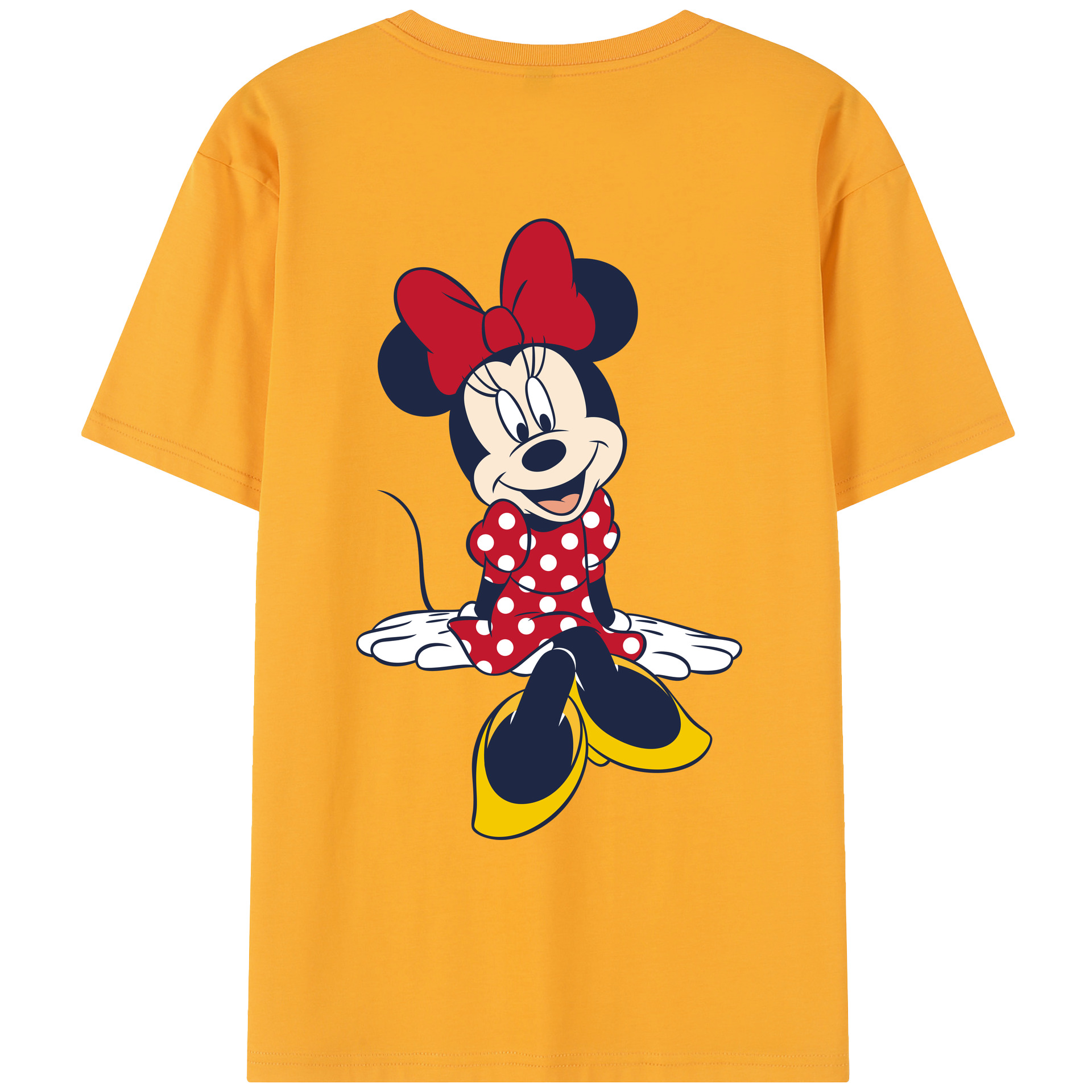 （画像用） ミッキーマウス Mickey Mouse レディース半袖Tシャツ(バックプリント)