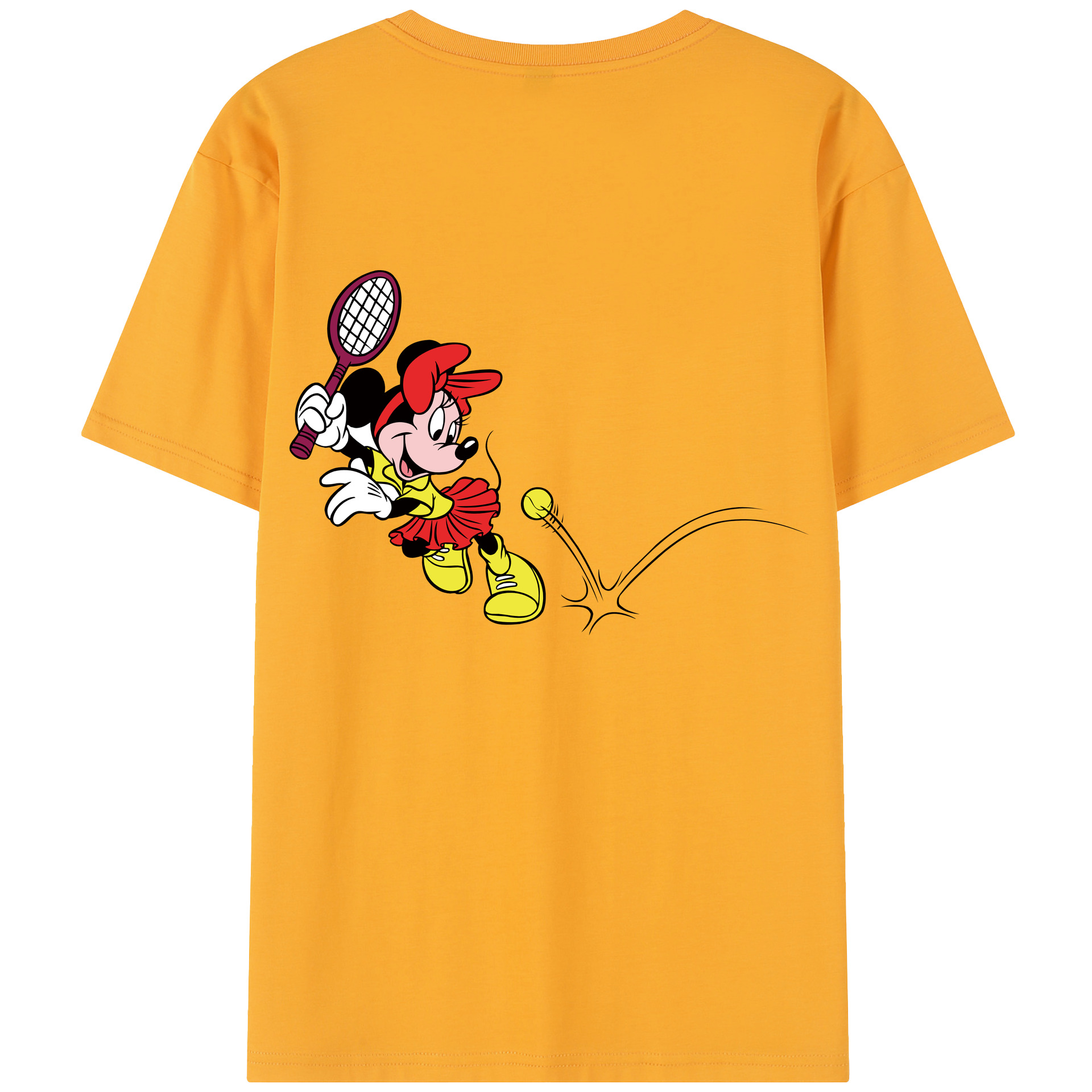 （画像用） ミッキーマウス Mickey Mouse レディース半袖Tシャツ(バックプリント)