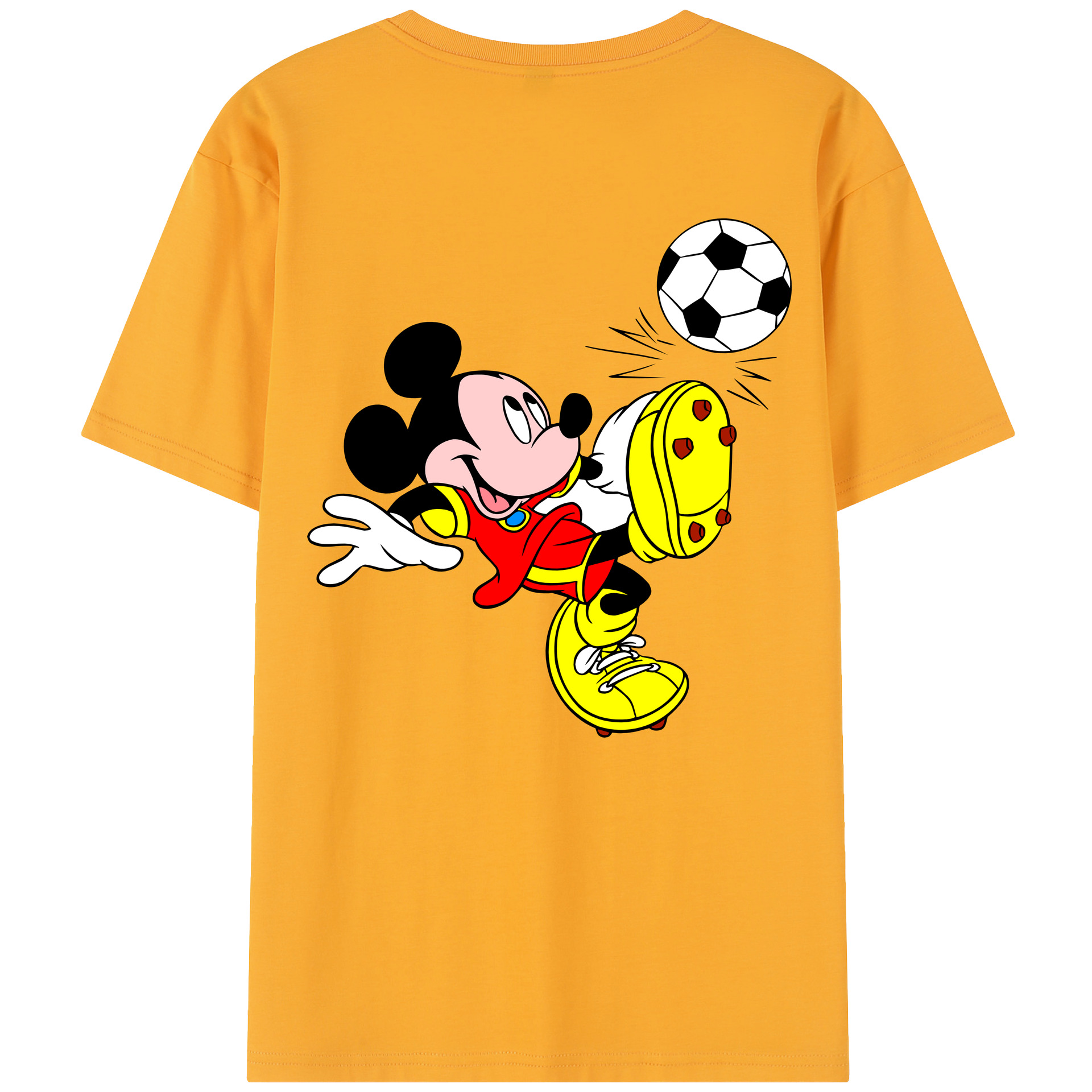 （画像用） ミッキーマウス Mickey Mouse レディース半袖Tシャツ(バックプリント)