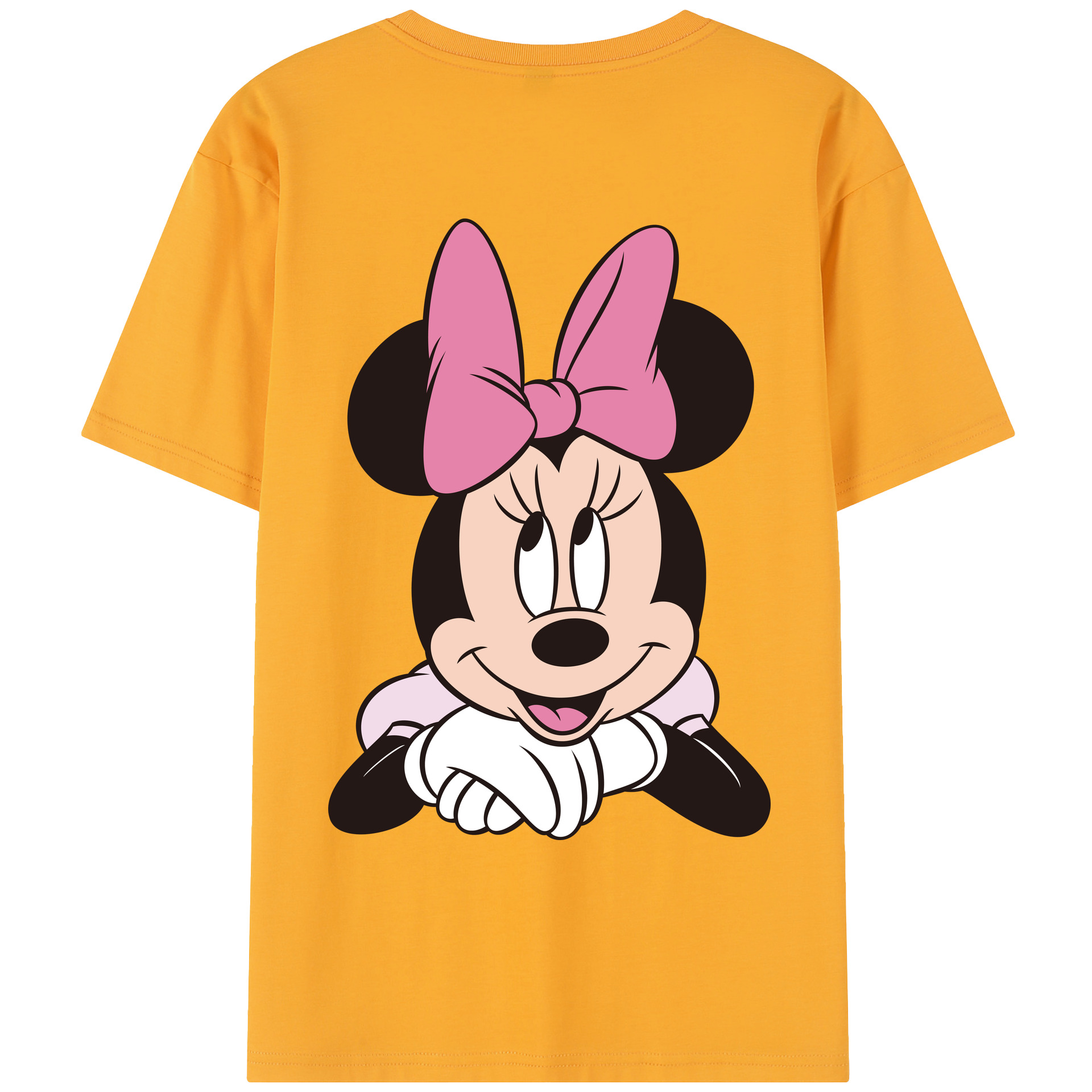 （画像用） ミッキーマウス Mickey Mouse レディース半袖Tシャツ(バックプリント)