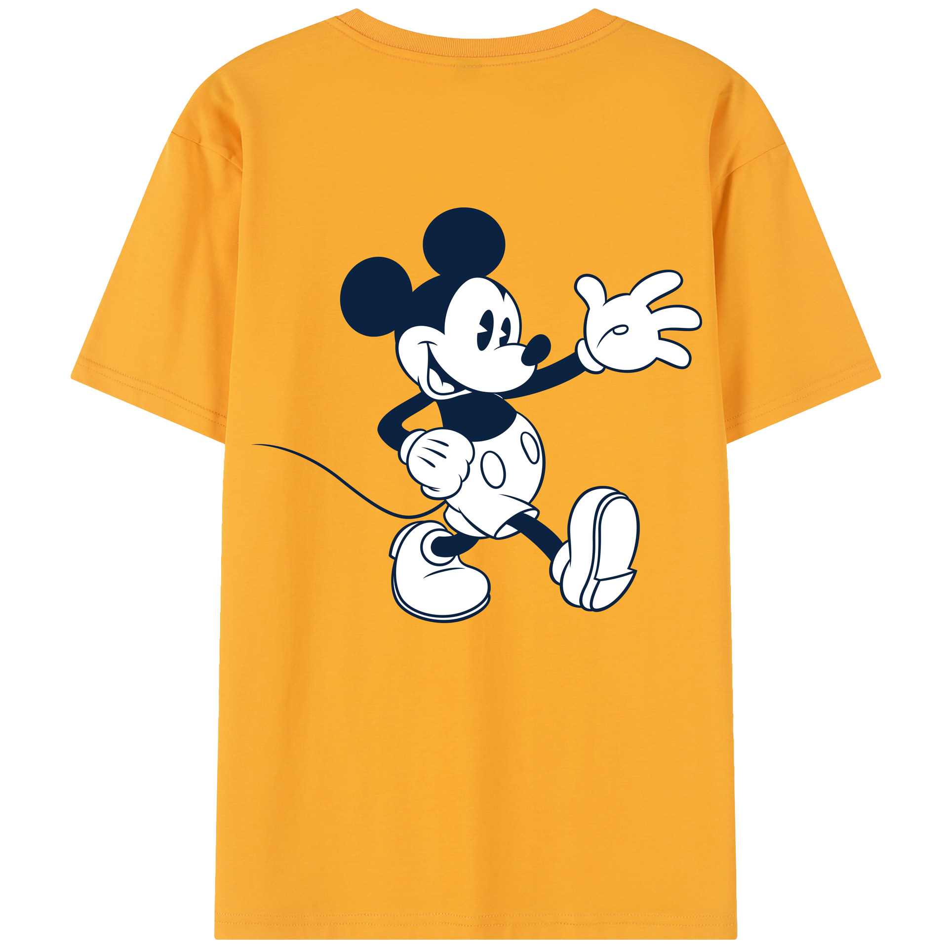 （画像用） ミッキーマウス Mickey Mouse レディース半袖Tシャツ(バックプリント)