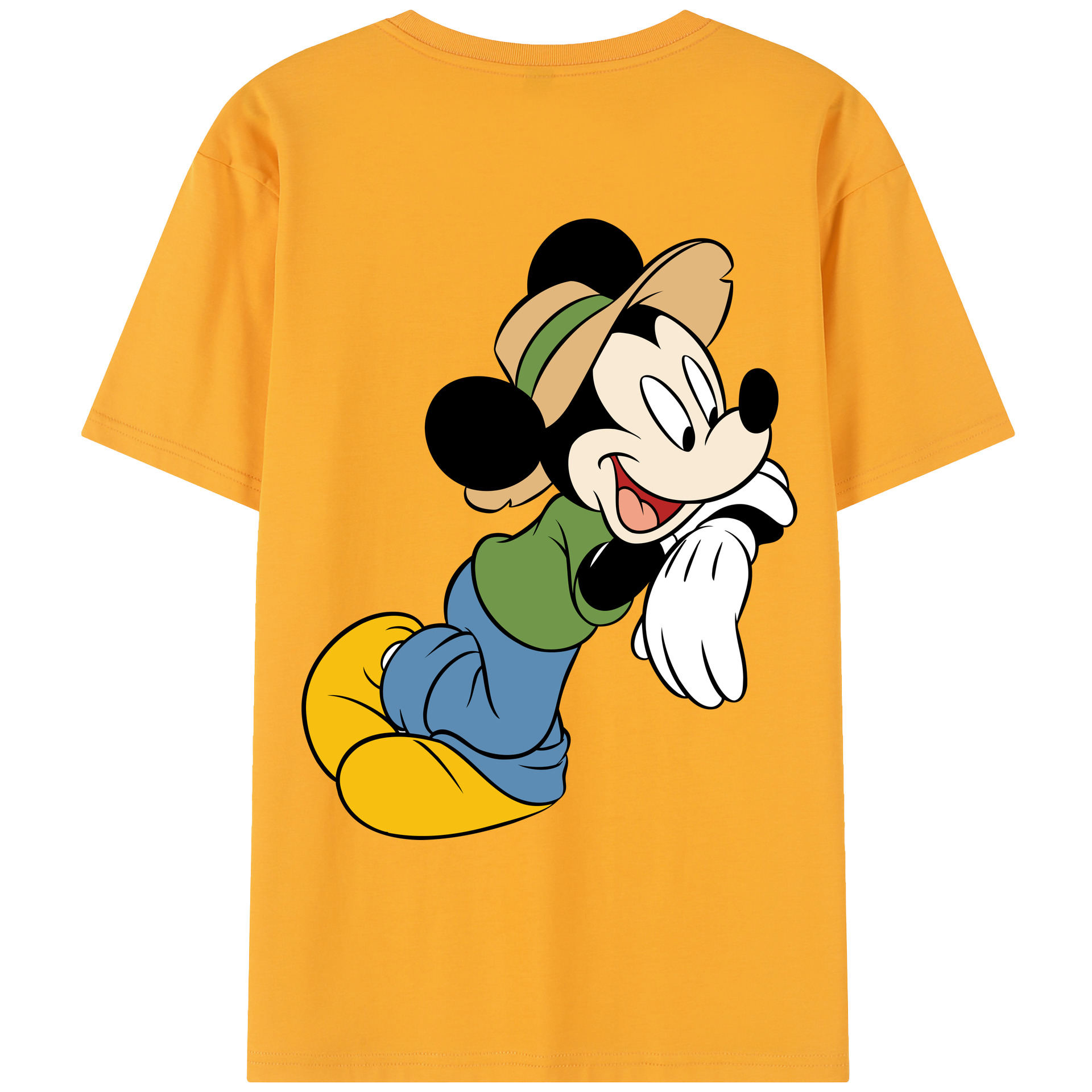 （画像用） ミッキーマウス Mickey Mouse レディース半袖Tシャツ(バックプリント)