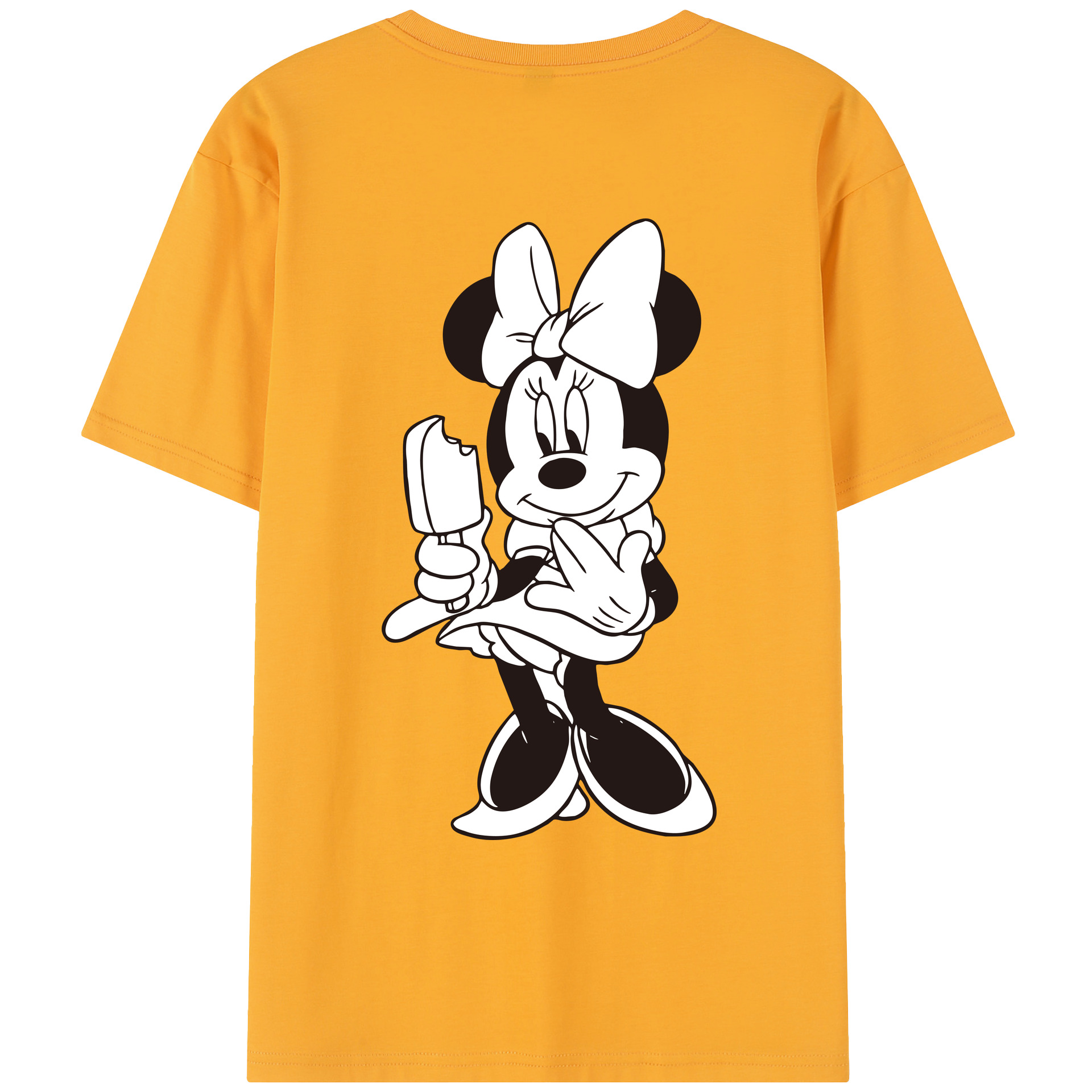 （画像用） ミッキーマウス Mickey Mouse レディース半袖Tシャツ(バックプリント)