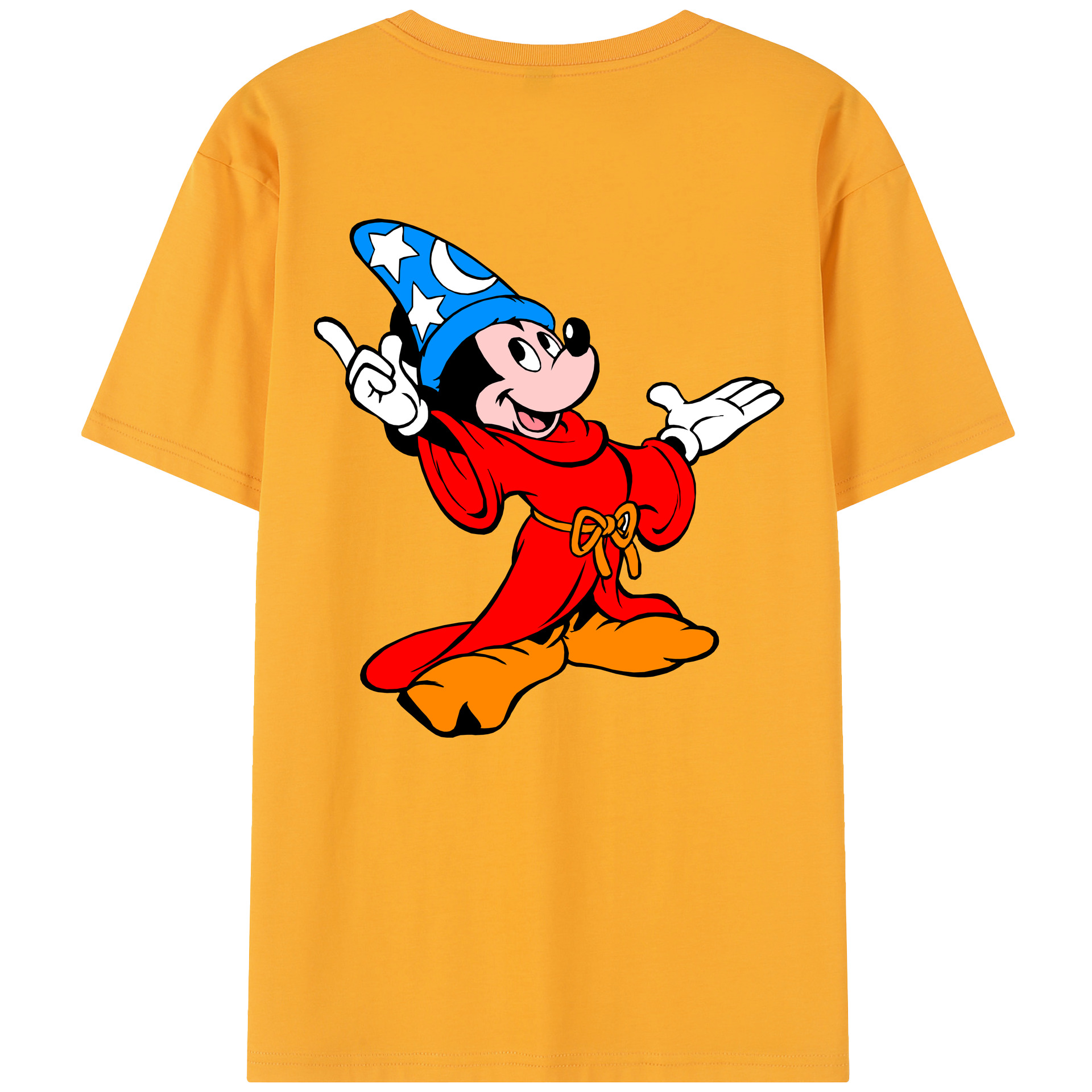 （画像用） ミッキーマウス Mickey Mouse レディース半袖Tシャツ(バックプリント)