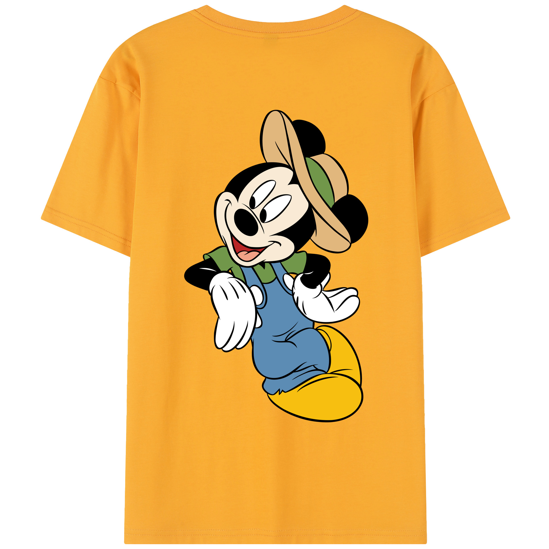 （画像用） ミッキーマウス Mickey Mouse レディース半袖Tシャツ(バックプリント)