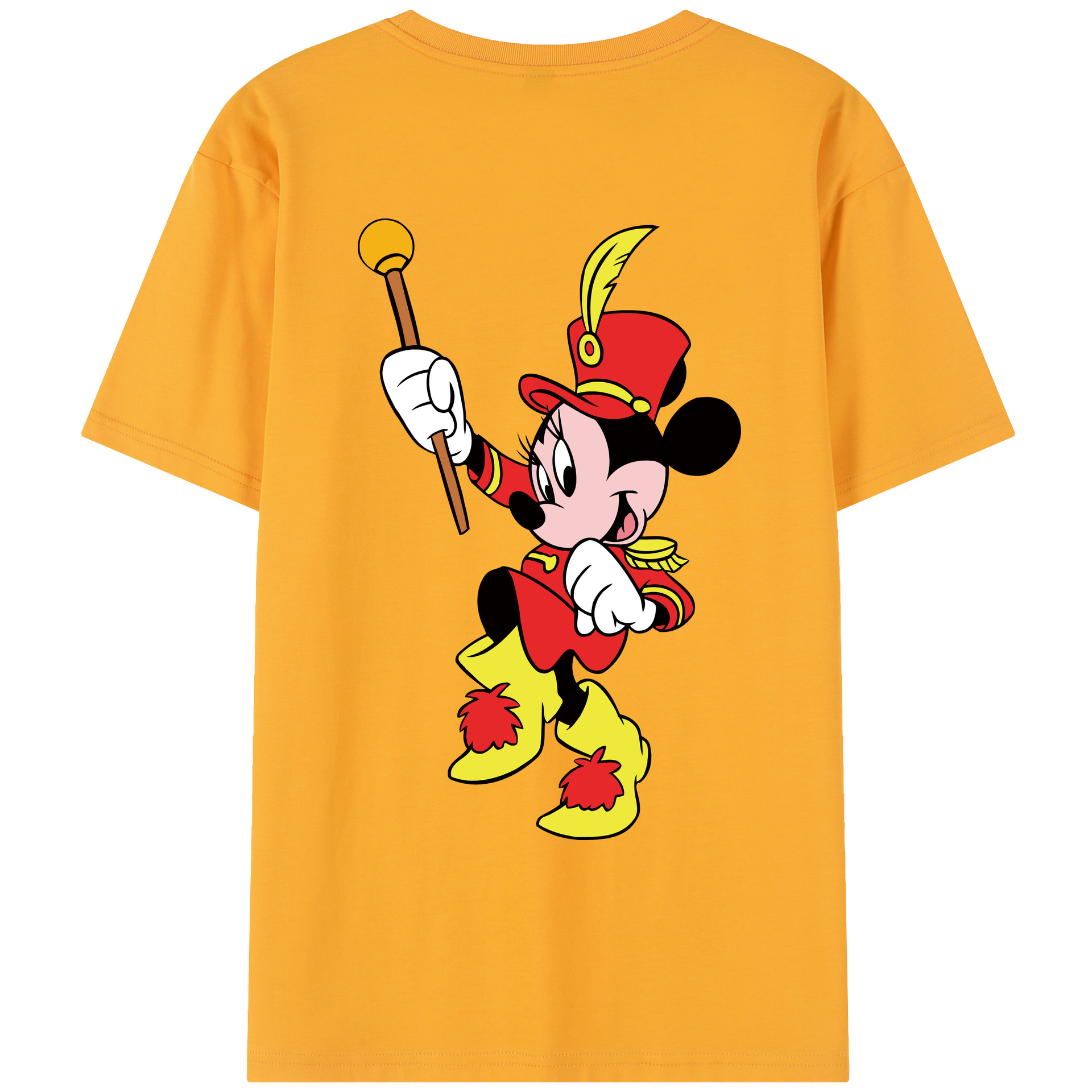 （画像用） ミッキーマウス Mickey Mouse レディース半袖Tシャツ(バックプリント)