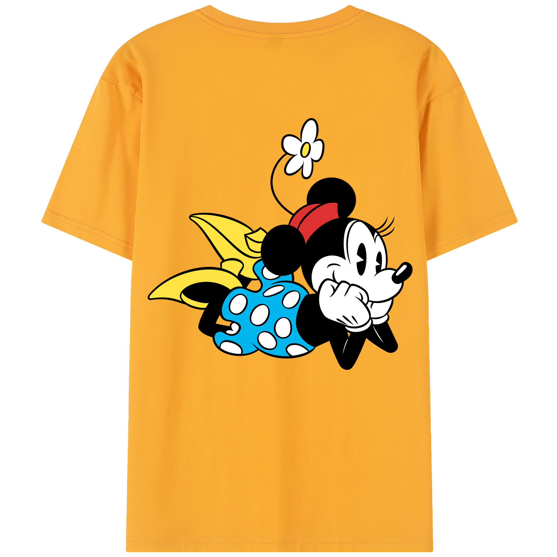 （画像用） ミッキーマウス Mickey Mouse レディース半袖Tシャツ(バックプリント)