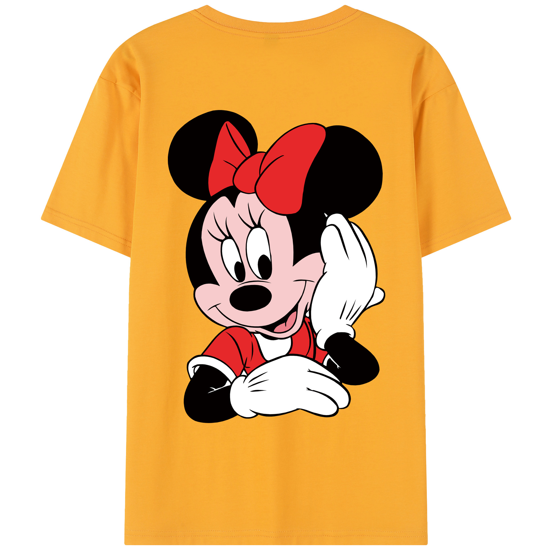 （画像用） ミッキーマウス Mickey Mouse レディース半袖Tシャツ(バックプリント)