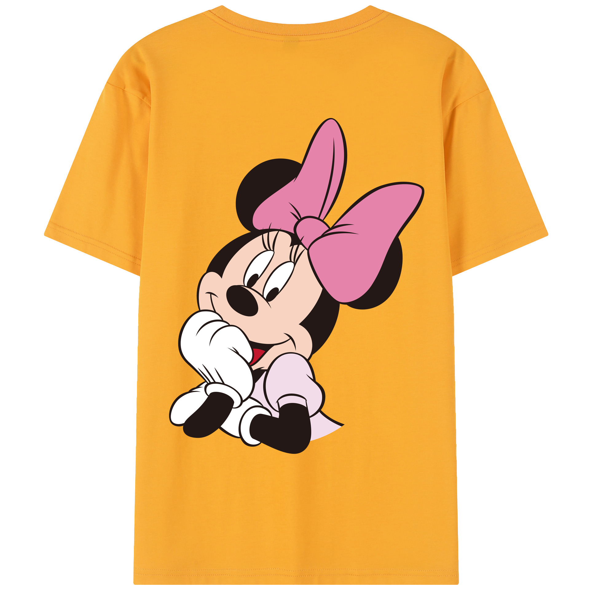 （画像用） ミッキーマウス Mickey Mouse レディース半袖Tシャツ(バックプリント)