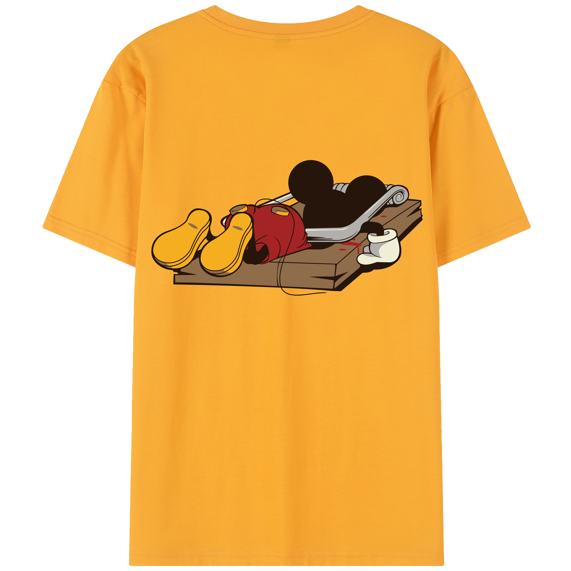 （画像用） ミッキーマウス Mickey Mouse レディース半袖Tシャツ(バックプリント)