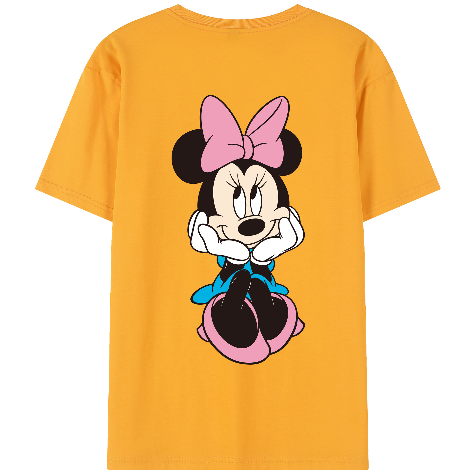 （画像用） ミッキーマウス Mickey Mouse レディース半袖Tシャツ(バックプリント)