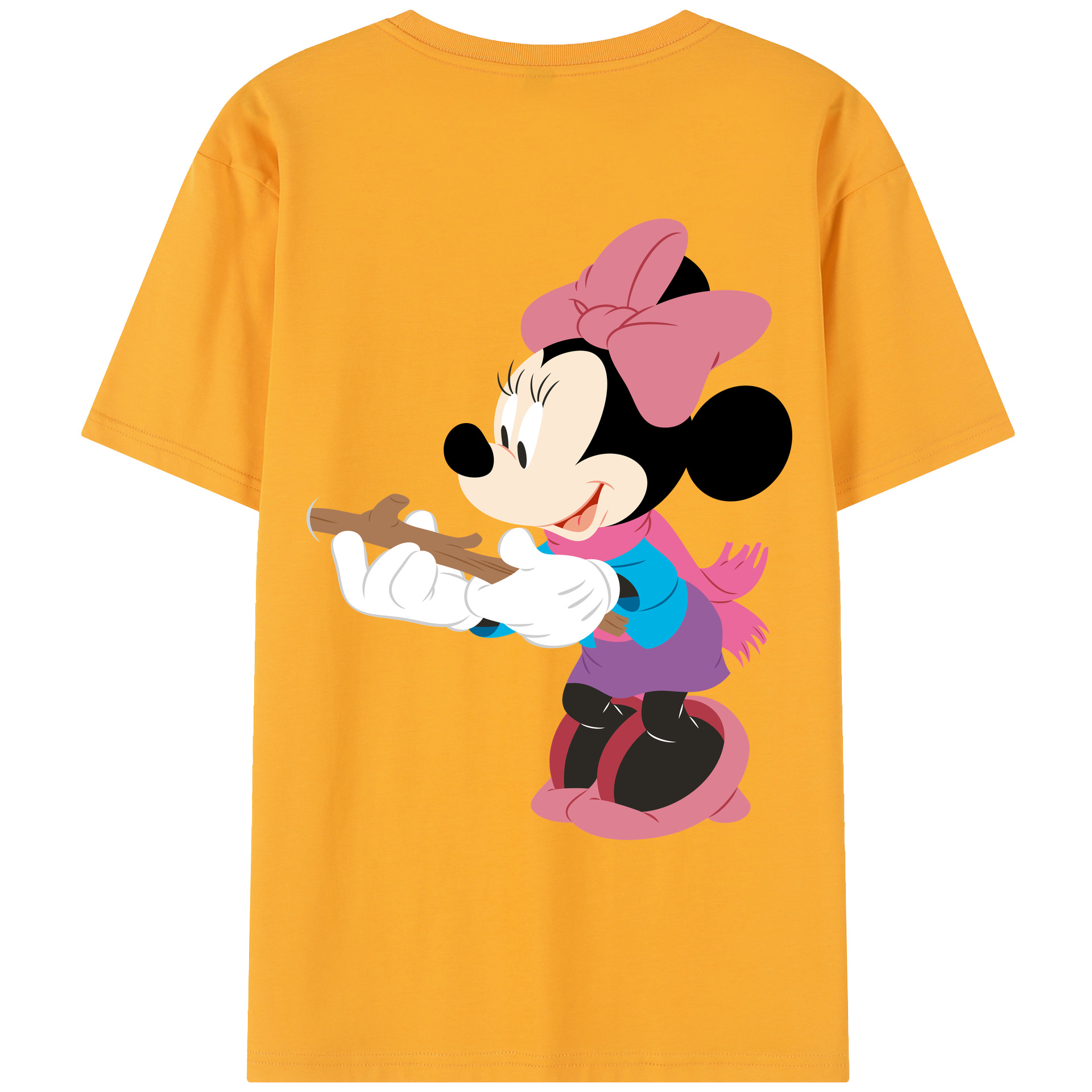 （画像用） ミッキーマウス Mickey Mouse レディース半袖Tシャツ(バックプリント)