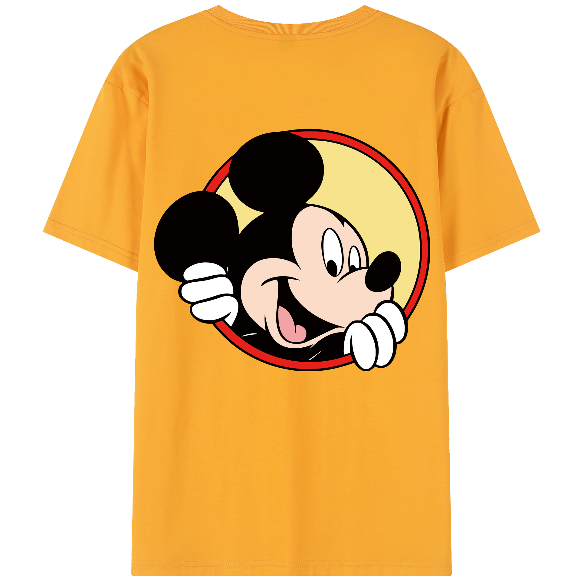 （画像用） ミッキーマウス Mickey Mouse レディース半袖Tシャツ(バックプリント)