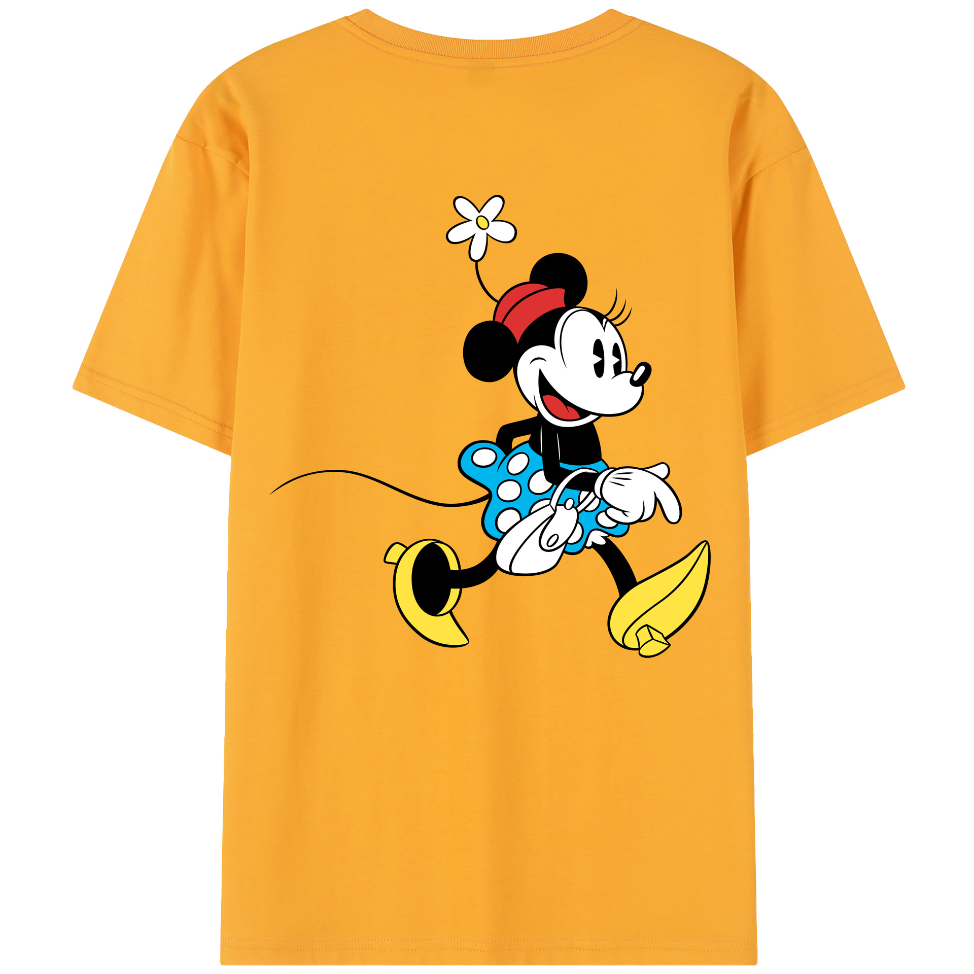 （画像用） ミッキーマウス Mickey Mouse レディース半袖Tシャツ(バックプリント)
