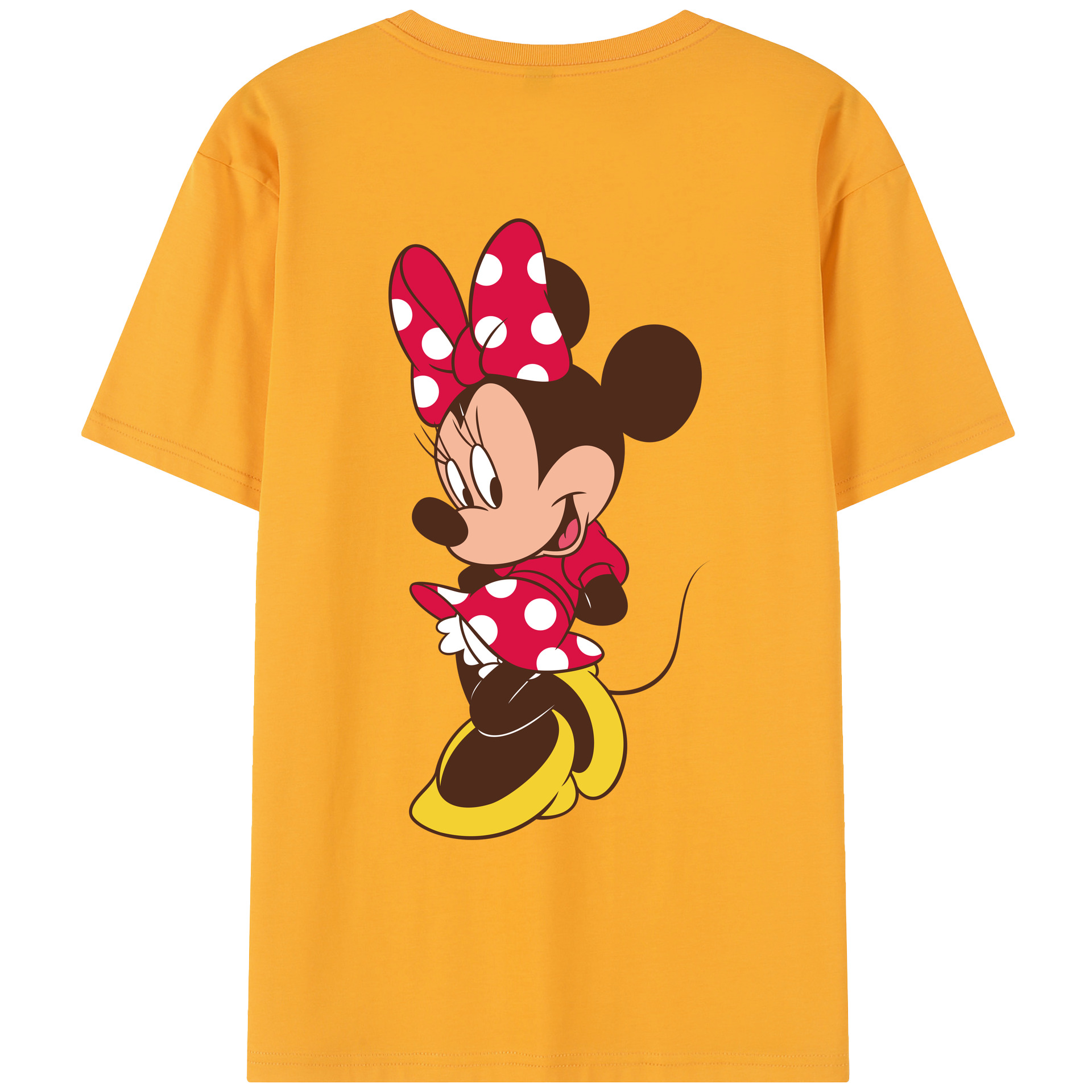 （画像用） ミッキーマウス Mickey Mouse レディース半袖Tシャツ(バックプリント)