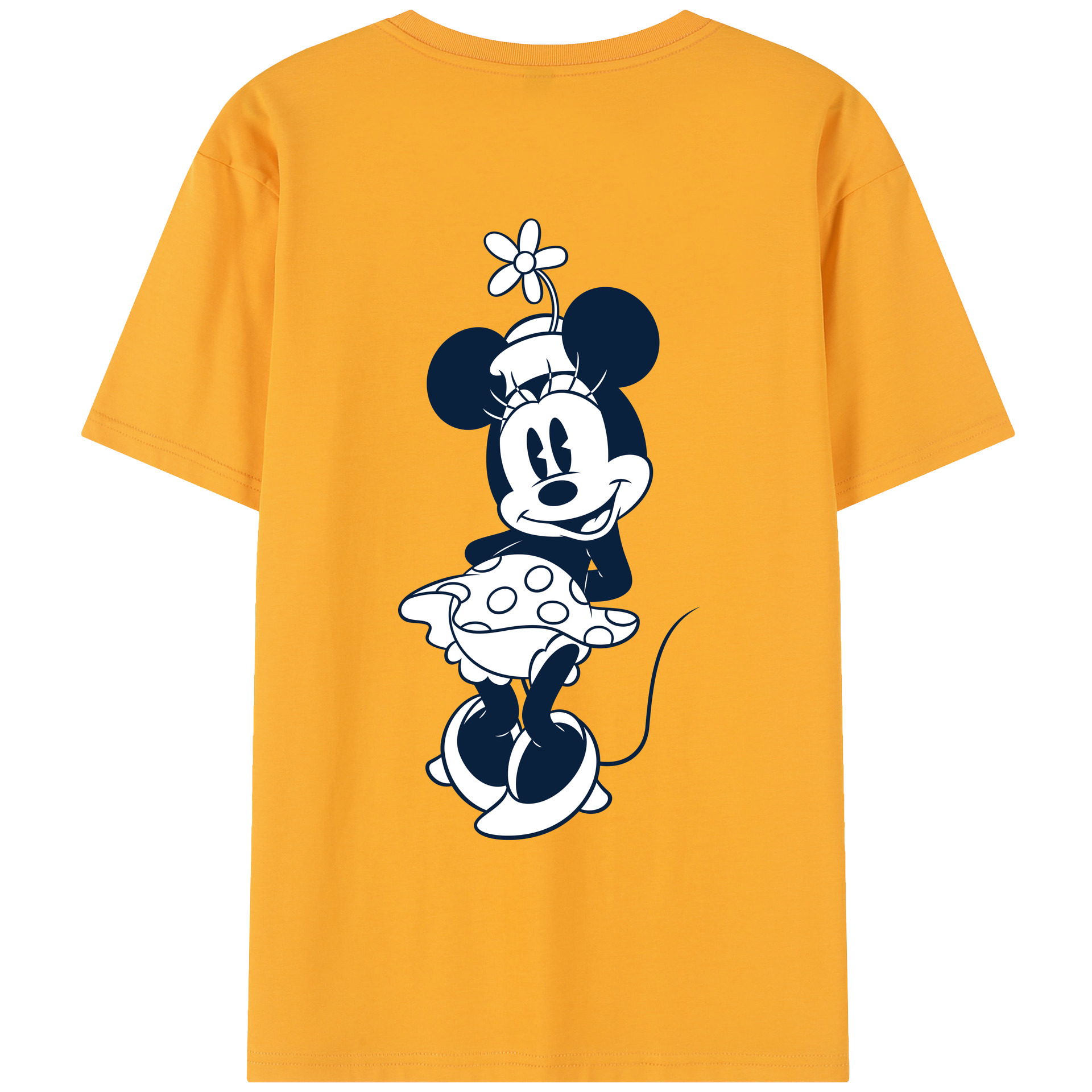 （画像用） ミッキーマウス Mickey Mouse レディース半袖Tシャツ(バックプリント)
