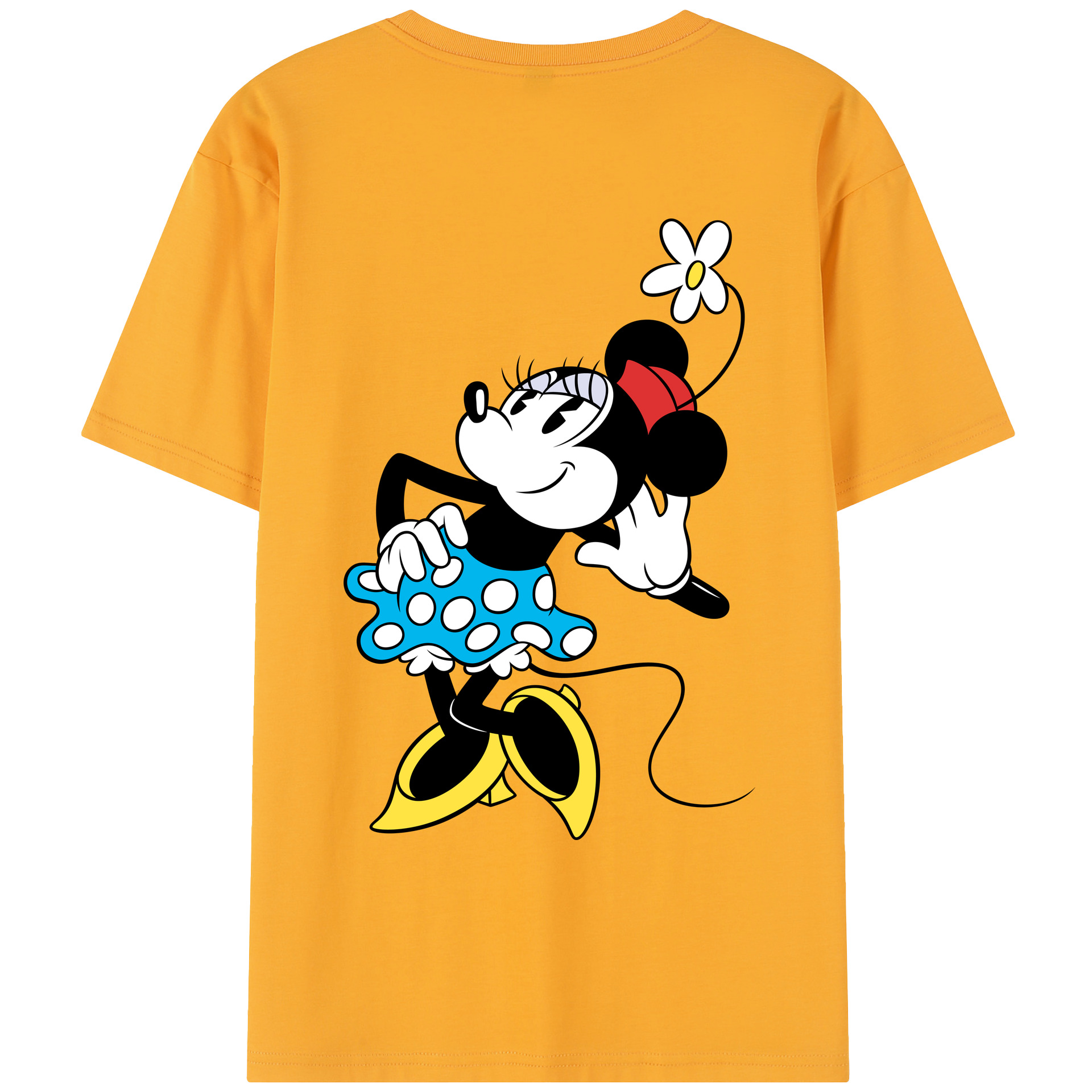 ミッキーマウス Mickey Mouse レディース半袖Tシャツ(バックプリント)