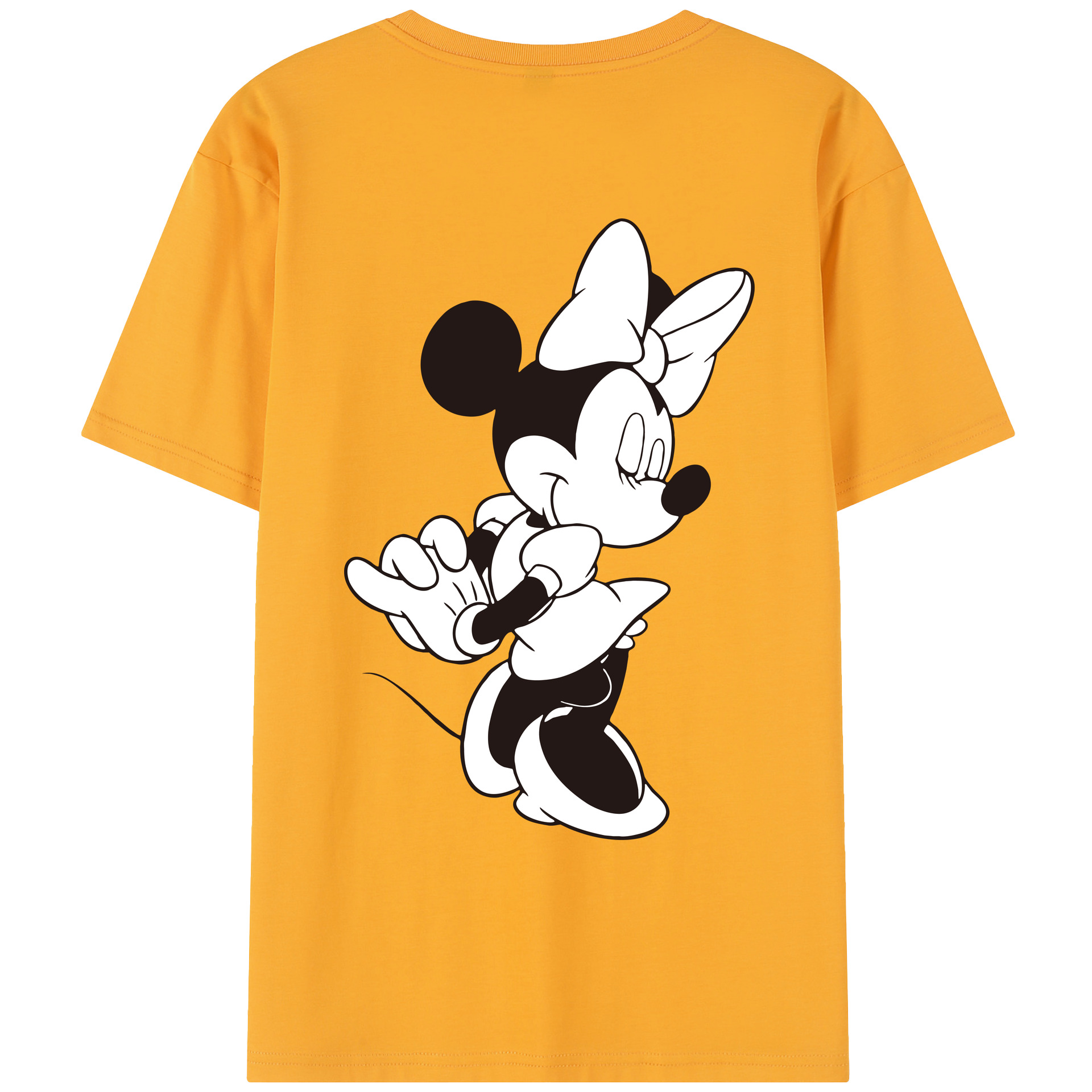 ミッキーマウス Mickey Mouse レディース半袖Tシャツ(バックプリント)