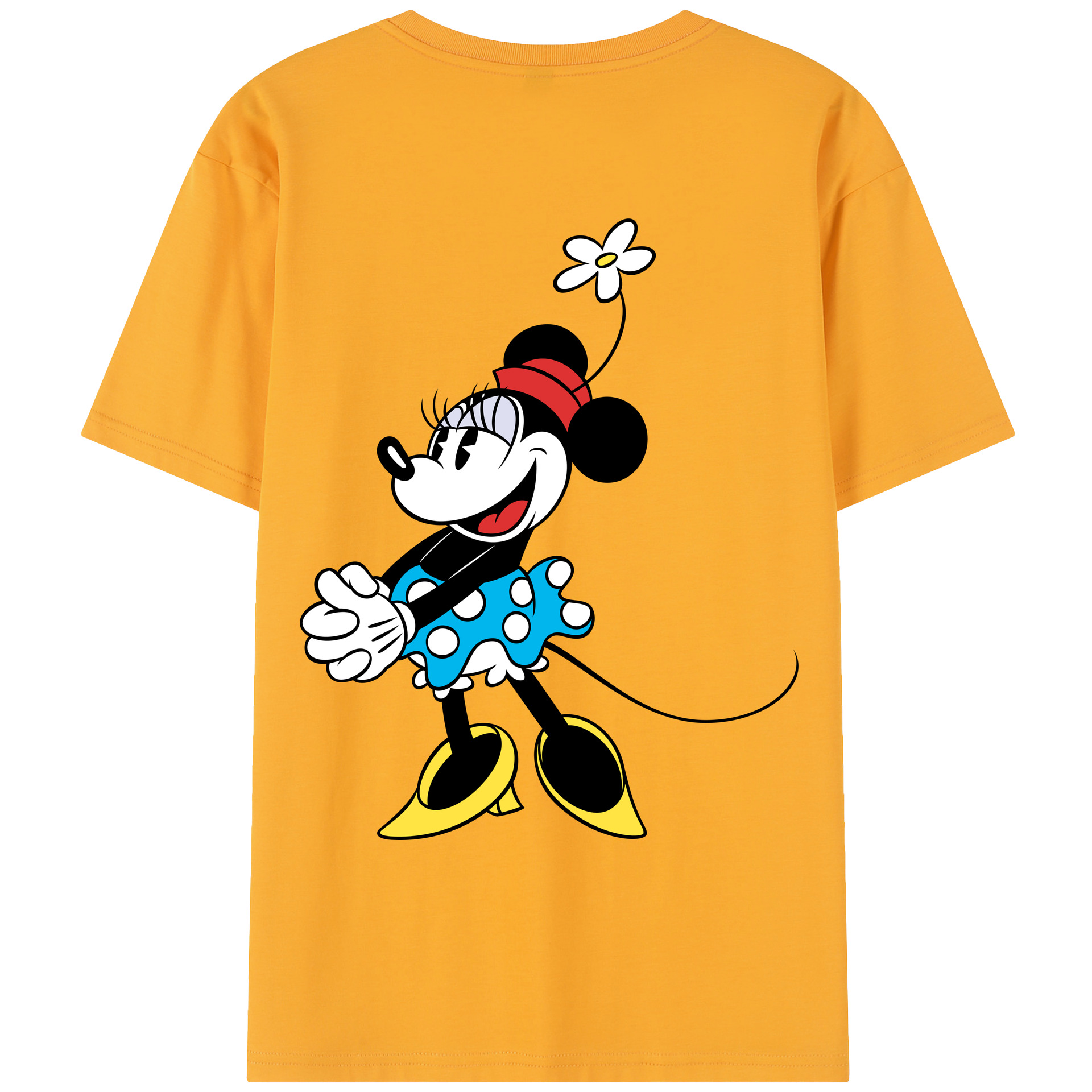 （画像用） ミッキーマウス Mickey Mouse レディース半袖Tシャツ(バックプリント)