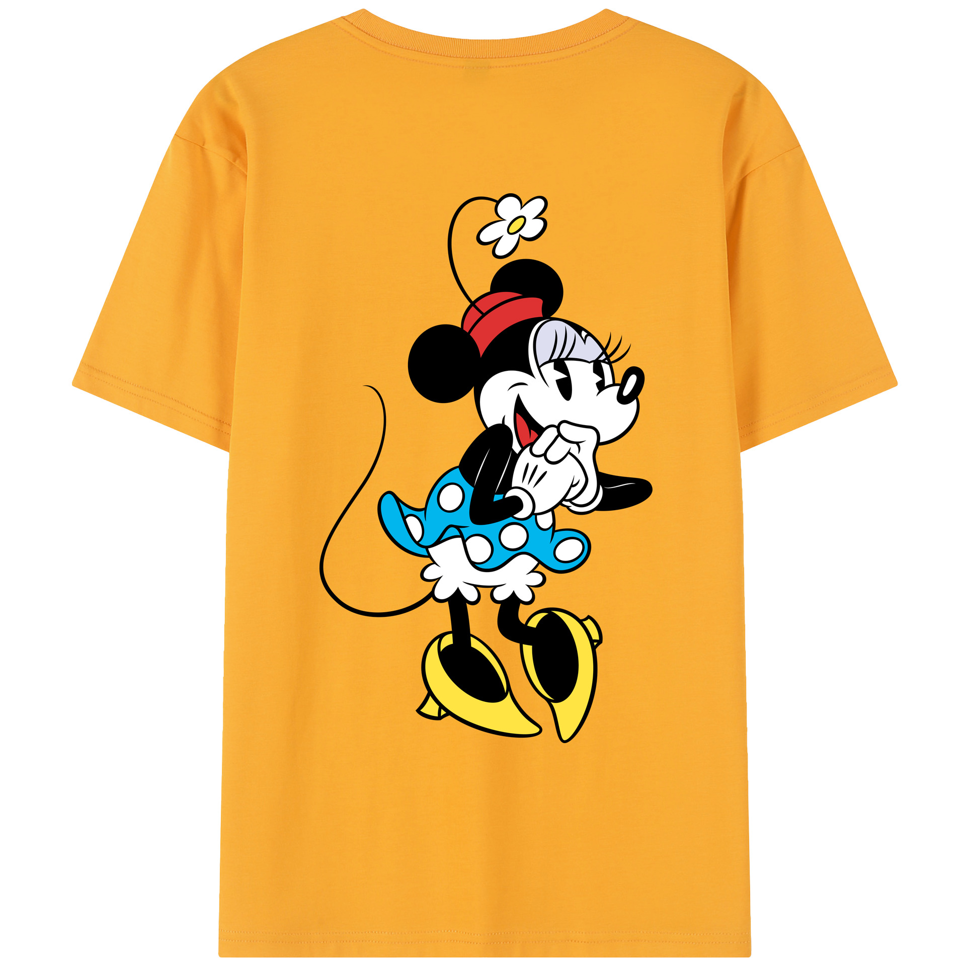 （画像用） ミッキーマウス Mickey Mouse レディース半袖Tシャツ(バックプリント)