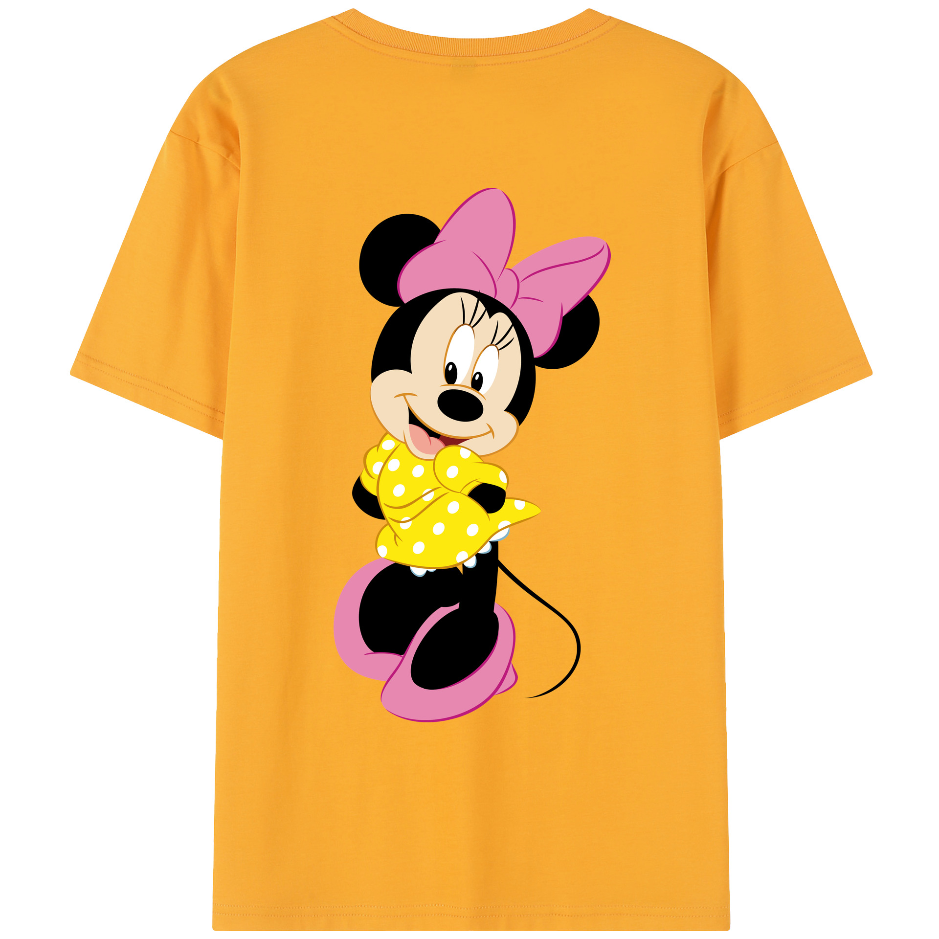 （画像用） ミッキーマウス Mickey Mouse レディース半袖Tシャツ(バックプリント)