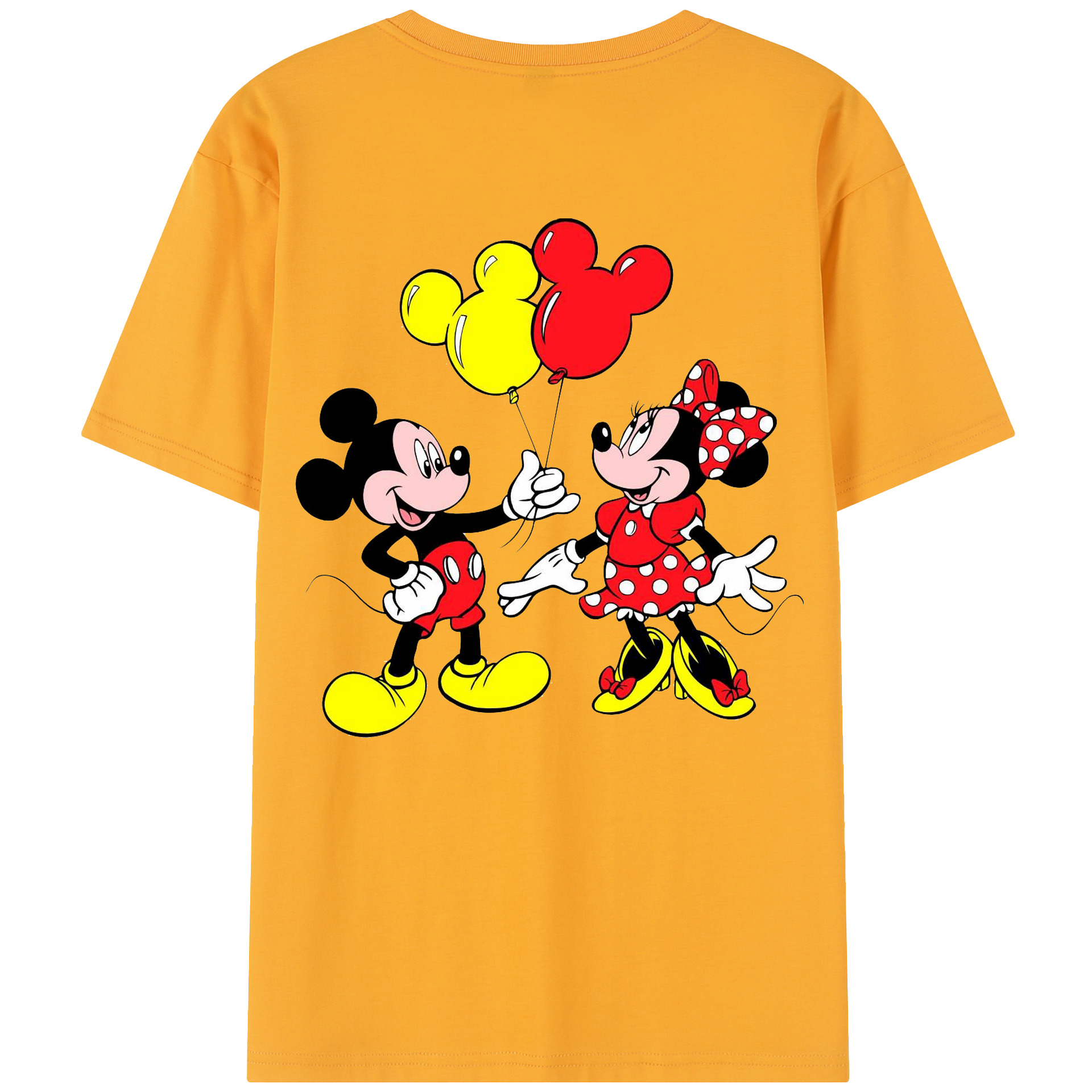 （画像用） ミッキーマウス Mickey Mouse レディース半袖Tシャツ(バックプリント)