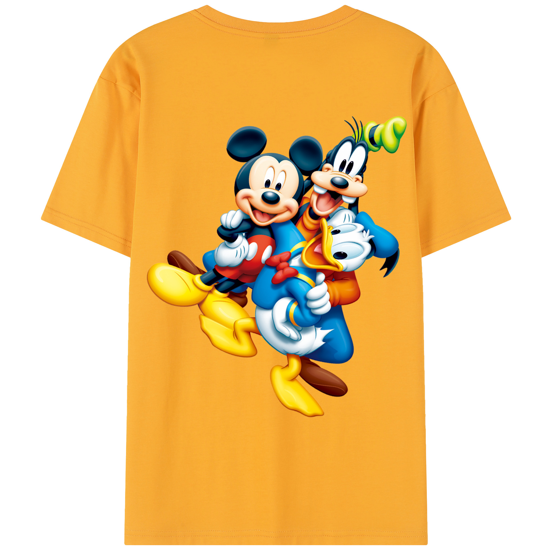 （画像用） ミッキーマウス Mickey Mouse レディース半袖Tシャツ(バックプリント)