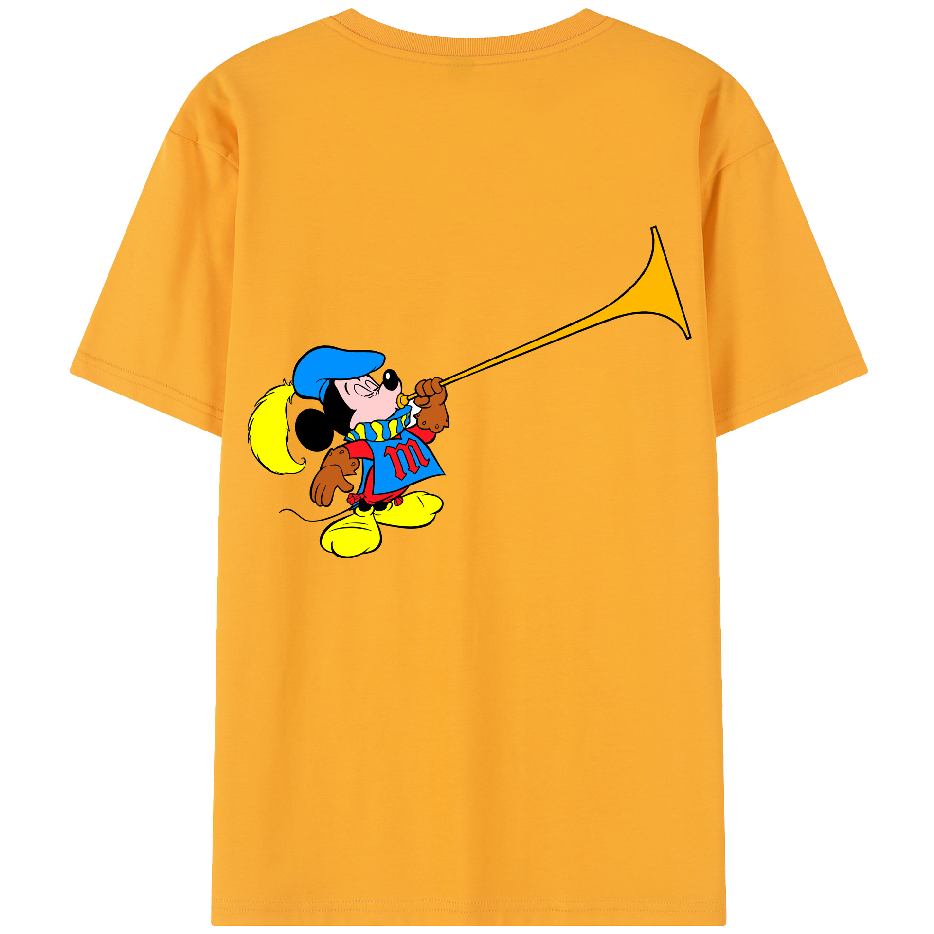 （画像用） ミッキーマウス Mickey Mouse レディース半袖Tシャツ(バックプリント)