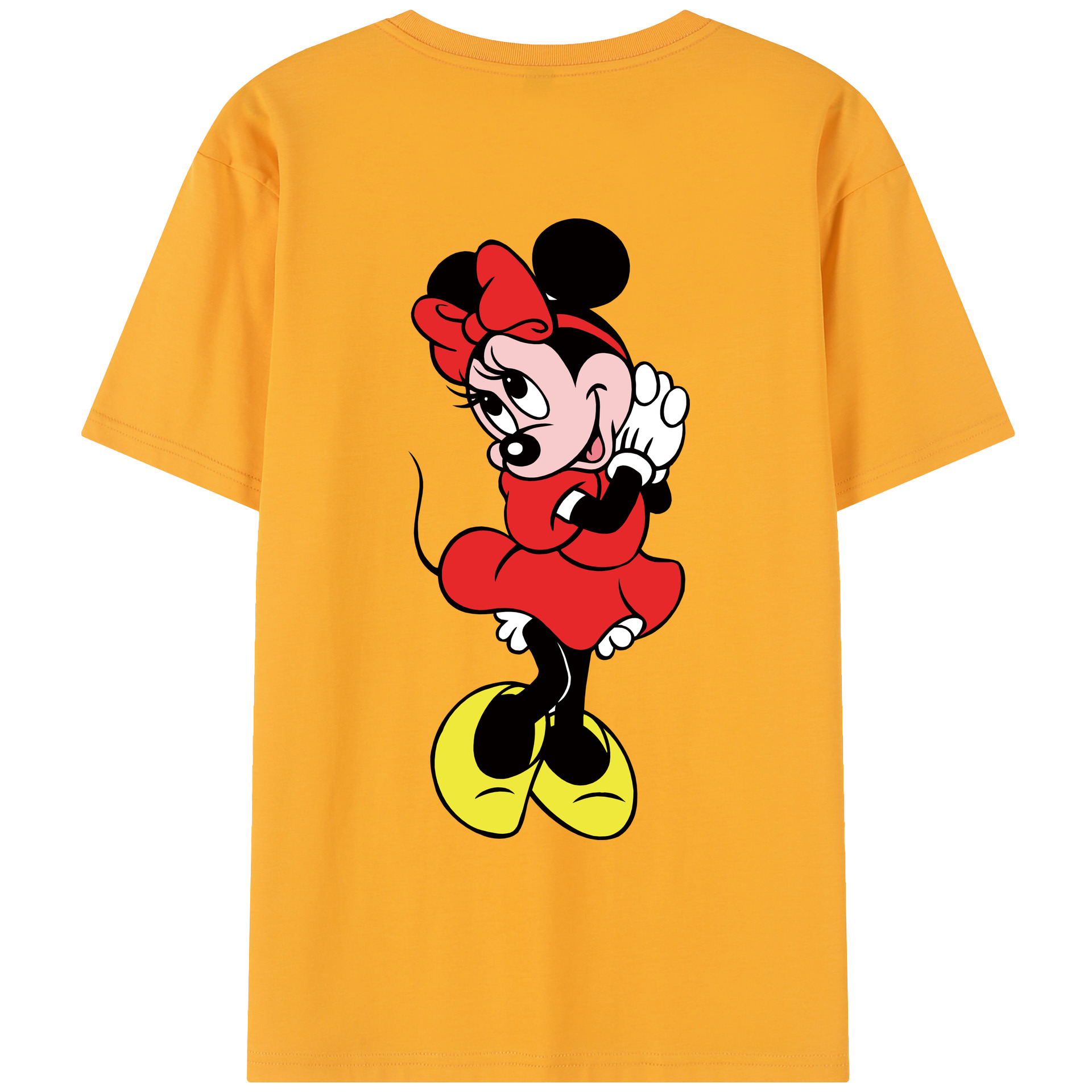 （画像用） ミッキーマウス Mickey Mouse レディース半袖Tシャツ(バックプリント)