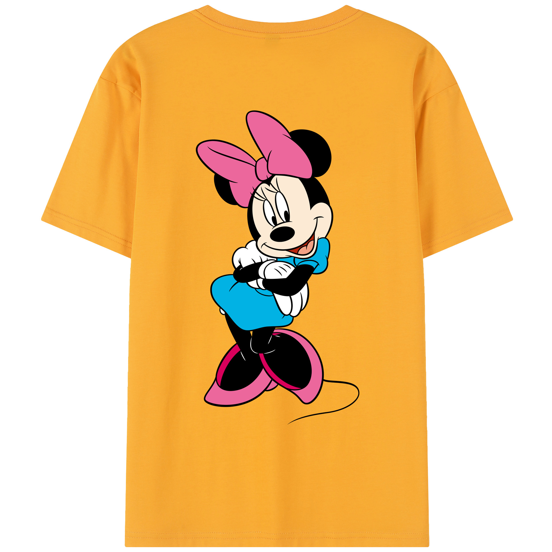 （画像用） ミッキーマウス Mickey Mouse レディース半袖Tシャツ(バックプリント)
