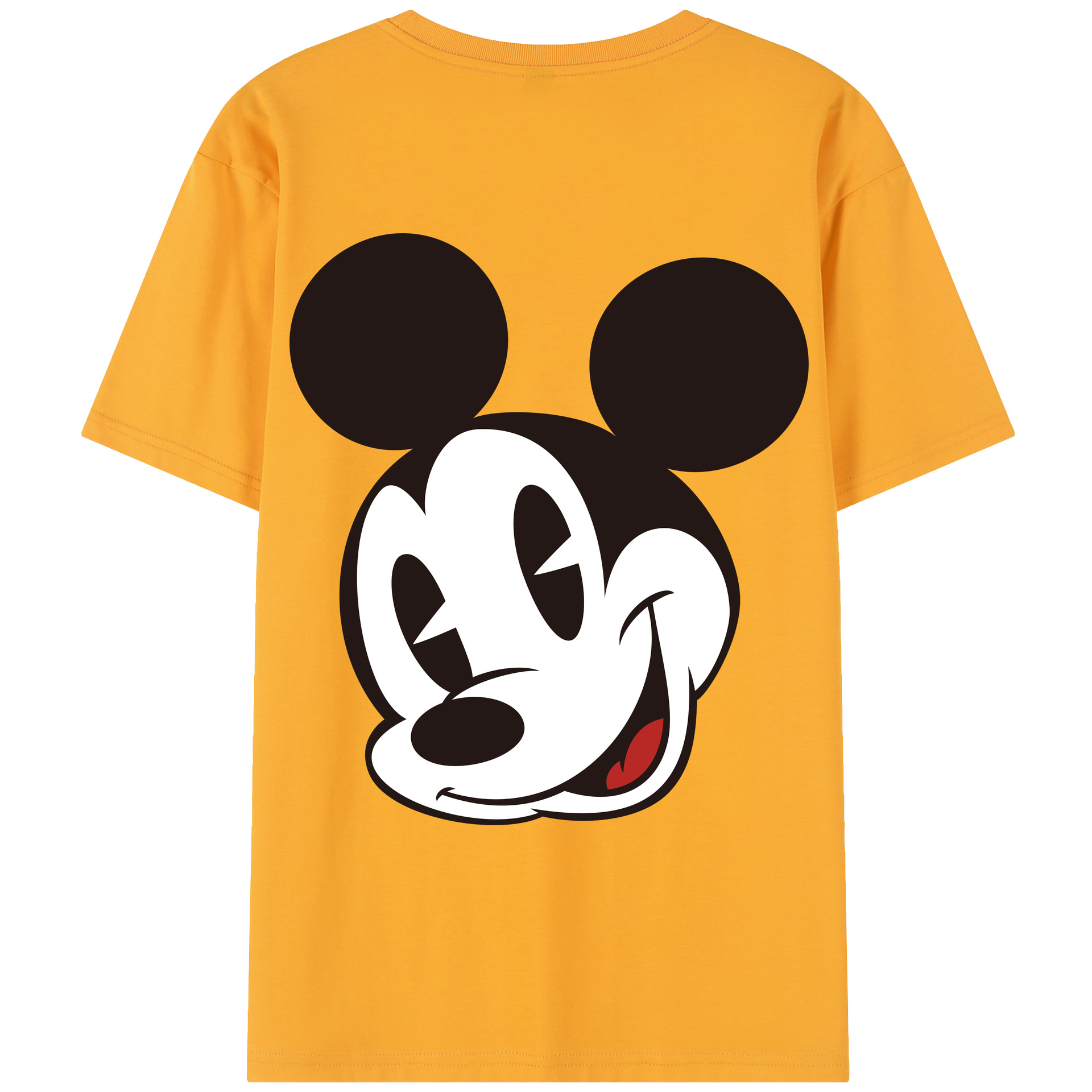 （画像用） ミッキーマウス Mickey Mouse レディース半袖Tシャツ(バックプリント)