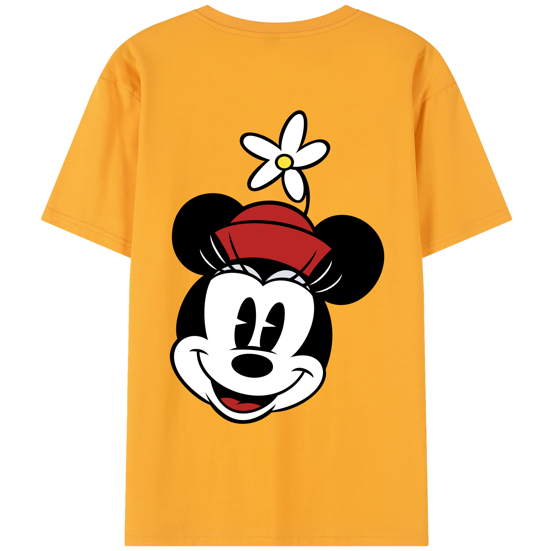 （画像用） ミッキーマウス Mickey Mouse レディース半袖Tシャツ(バックプリント)