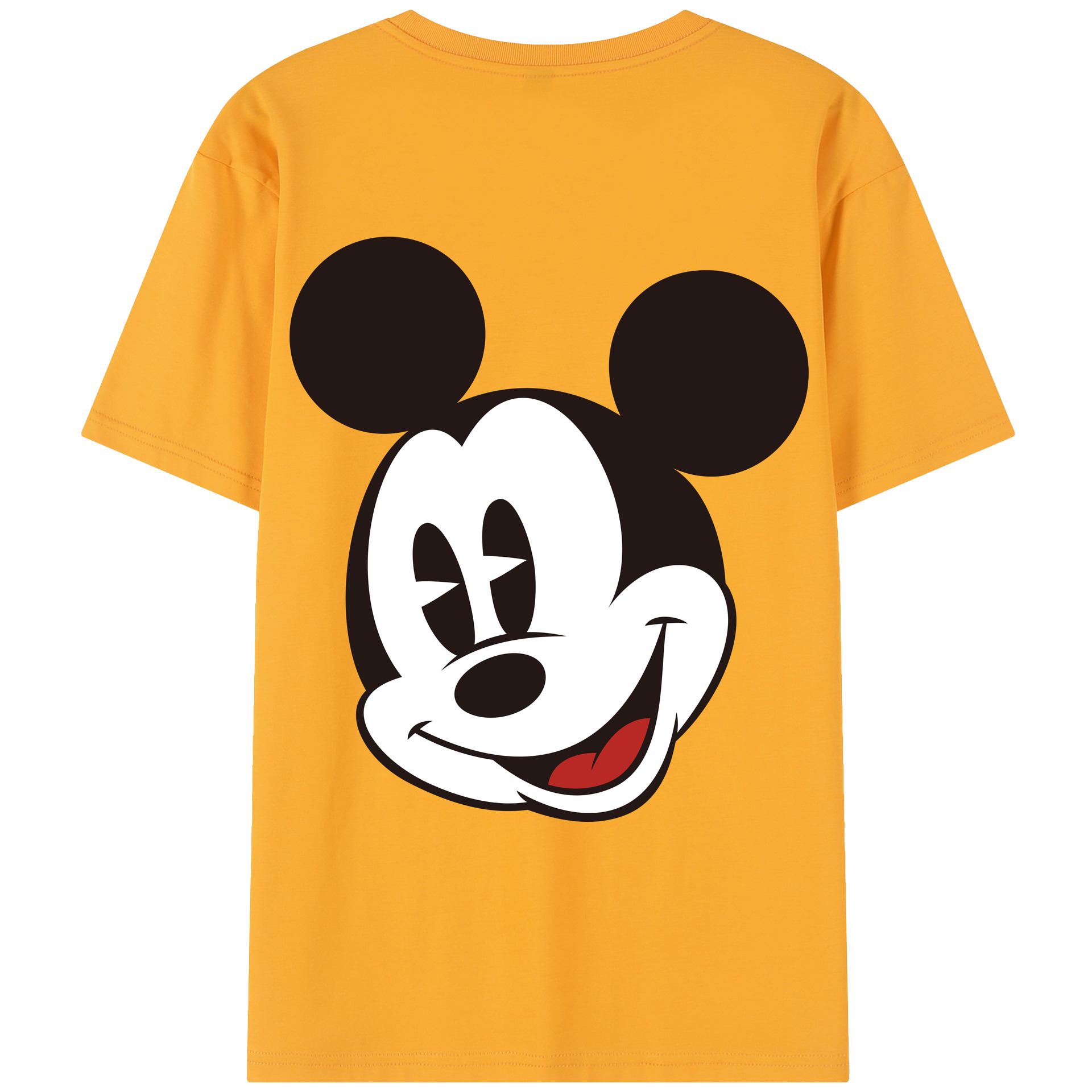 （画像用） ミッキーマウス Mickey Mouse レディース半袖Tシャツ(バックプリント)