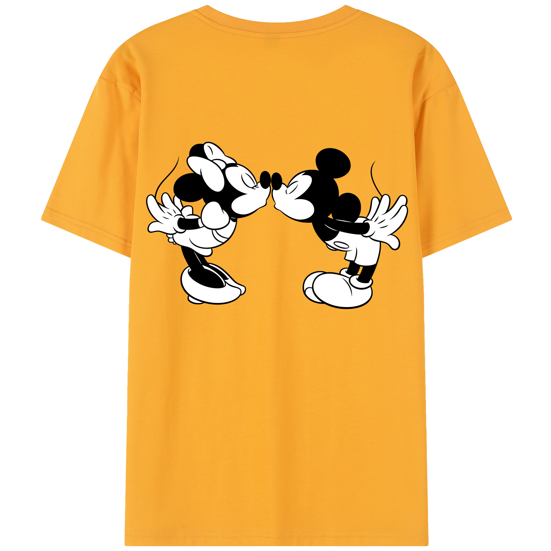 （画像用） ミッキーマウス Mickey Mouse レディース半袖Tシャツ(バックプリント)