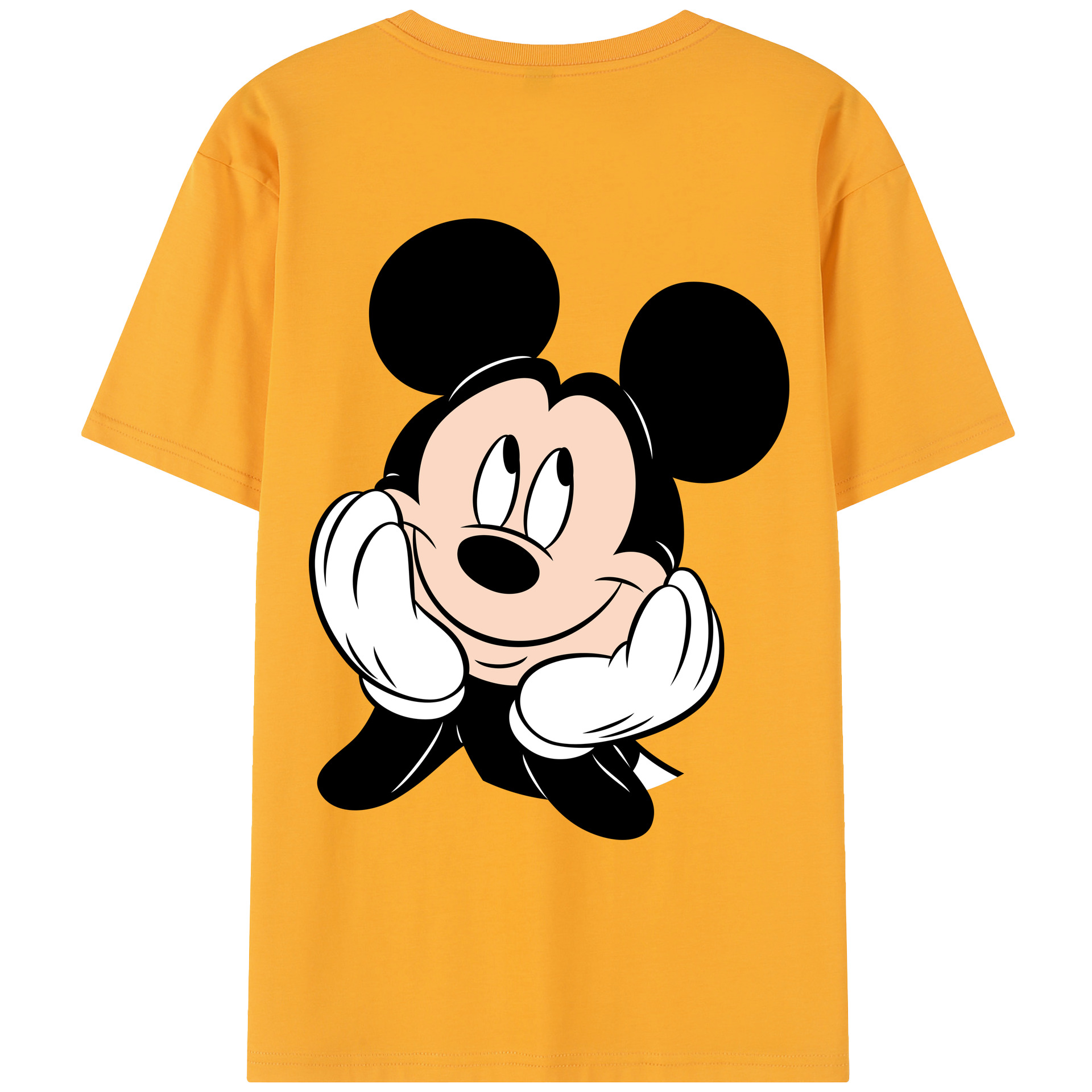 （画像用） ミッキーマウス Mickey Mouse レディース半袖Tシャツ(バックプリント)