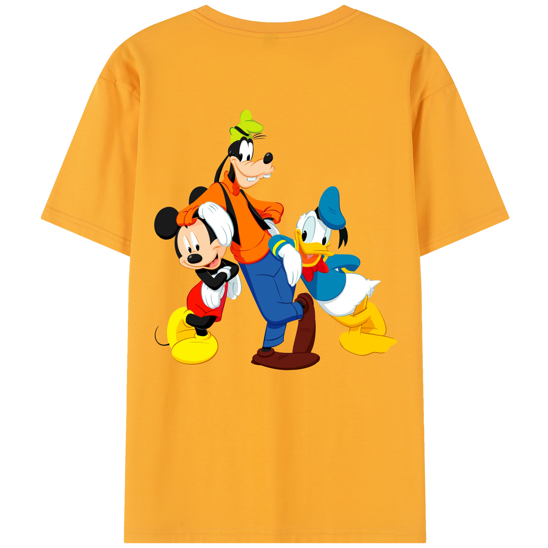 （画像用） ミッキーマウス Mickey Mouse レディース半袖Tシャツ(バックプリント)